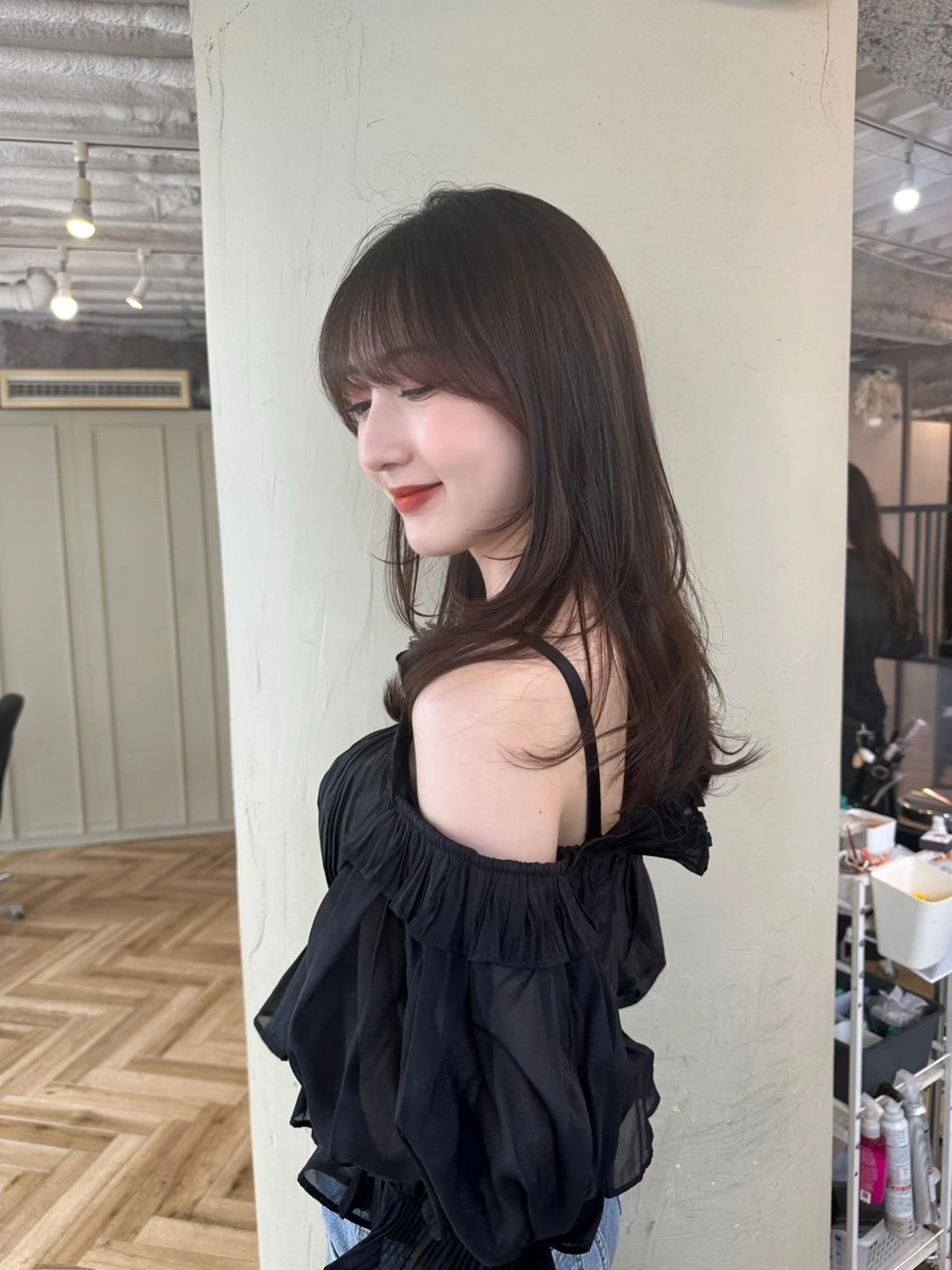 ロング レイヤーカット 優李 ゆうり‪のヘアスタイル