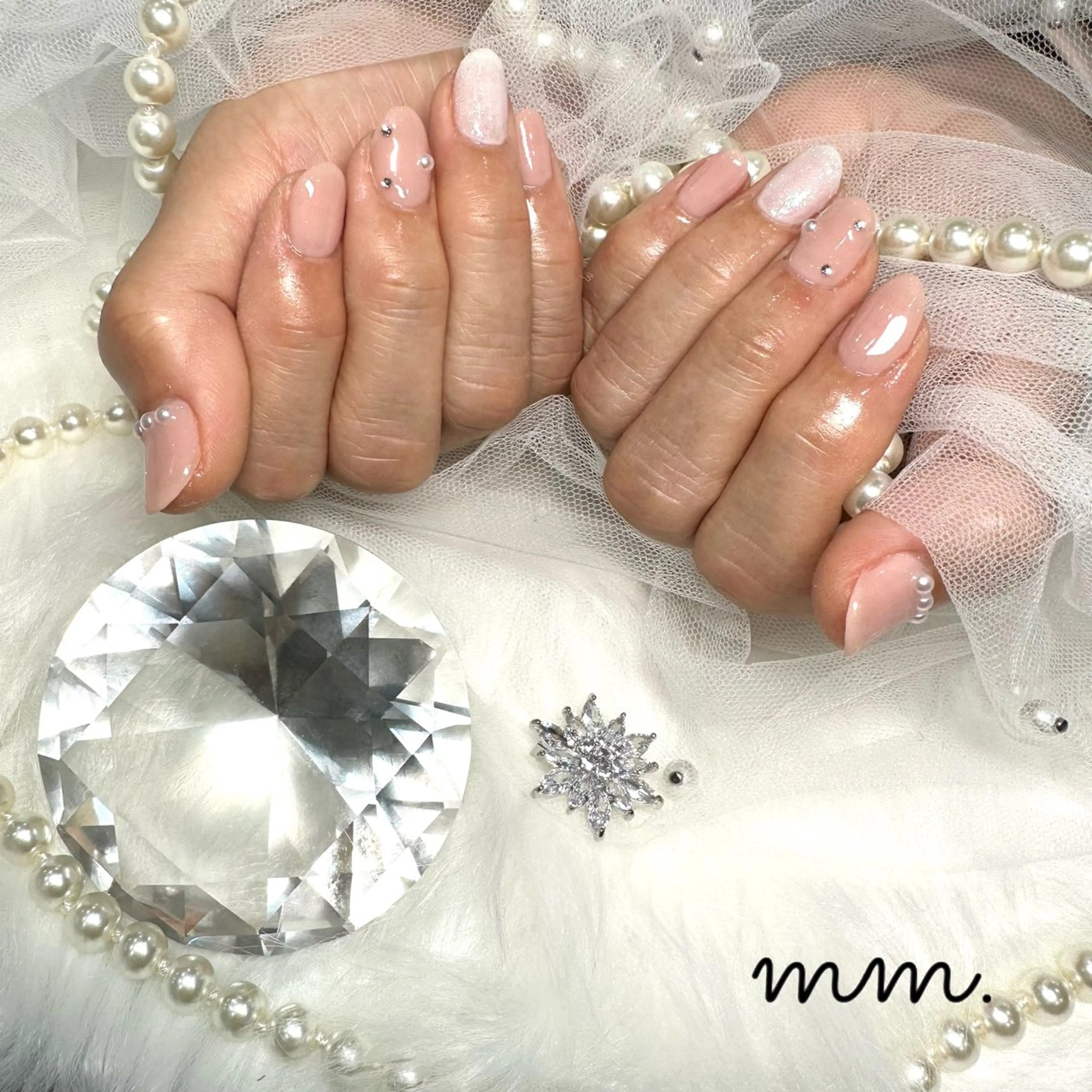 ネイル ハンドネイル 🩷🩵mm.大宮 Riyo🧸🩵🩷のネイルデザイン