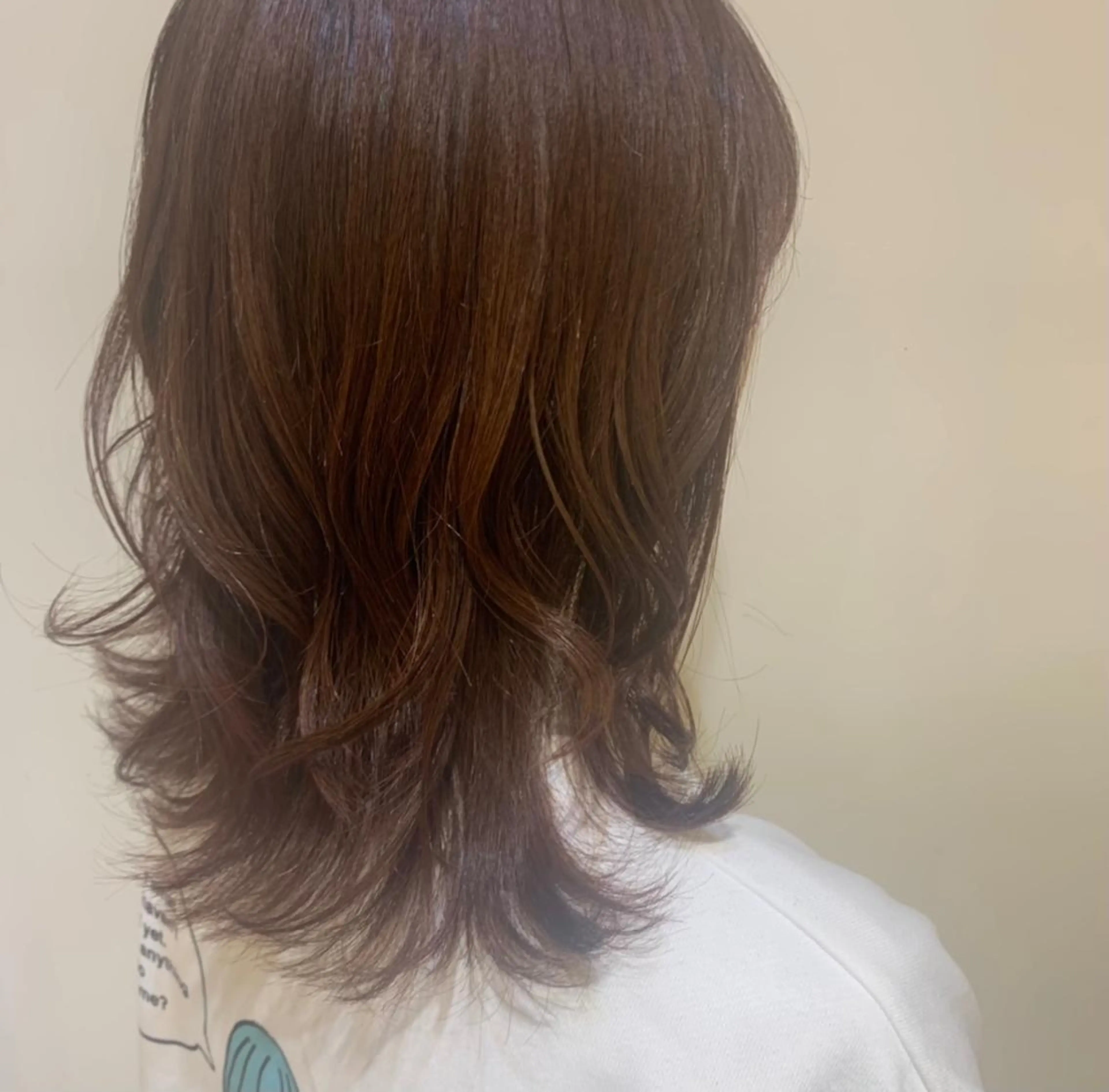 セミロング カラー ブラウンカラー オレンジ オレンジブラウン カット ヘアカラー トリートメント ボブ/美髪矯正 /佐藤　奈巳のヘアスタイル