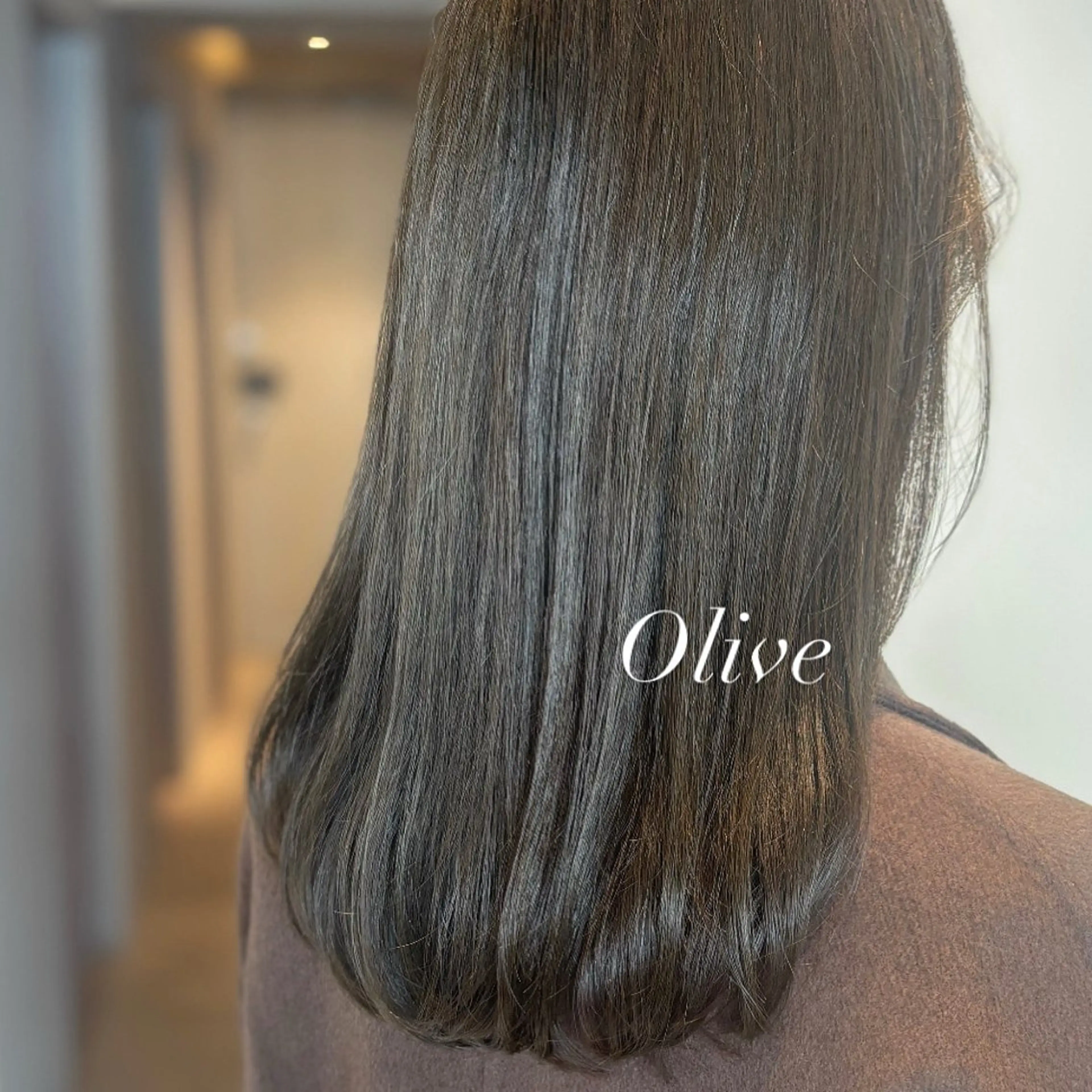 セミロング カラー 髪質改善カラー ブラウン🤎YUMEのヘアスタイル