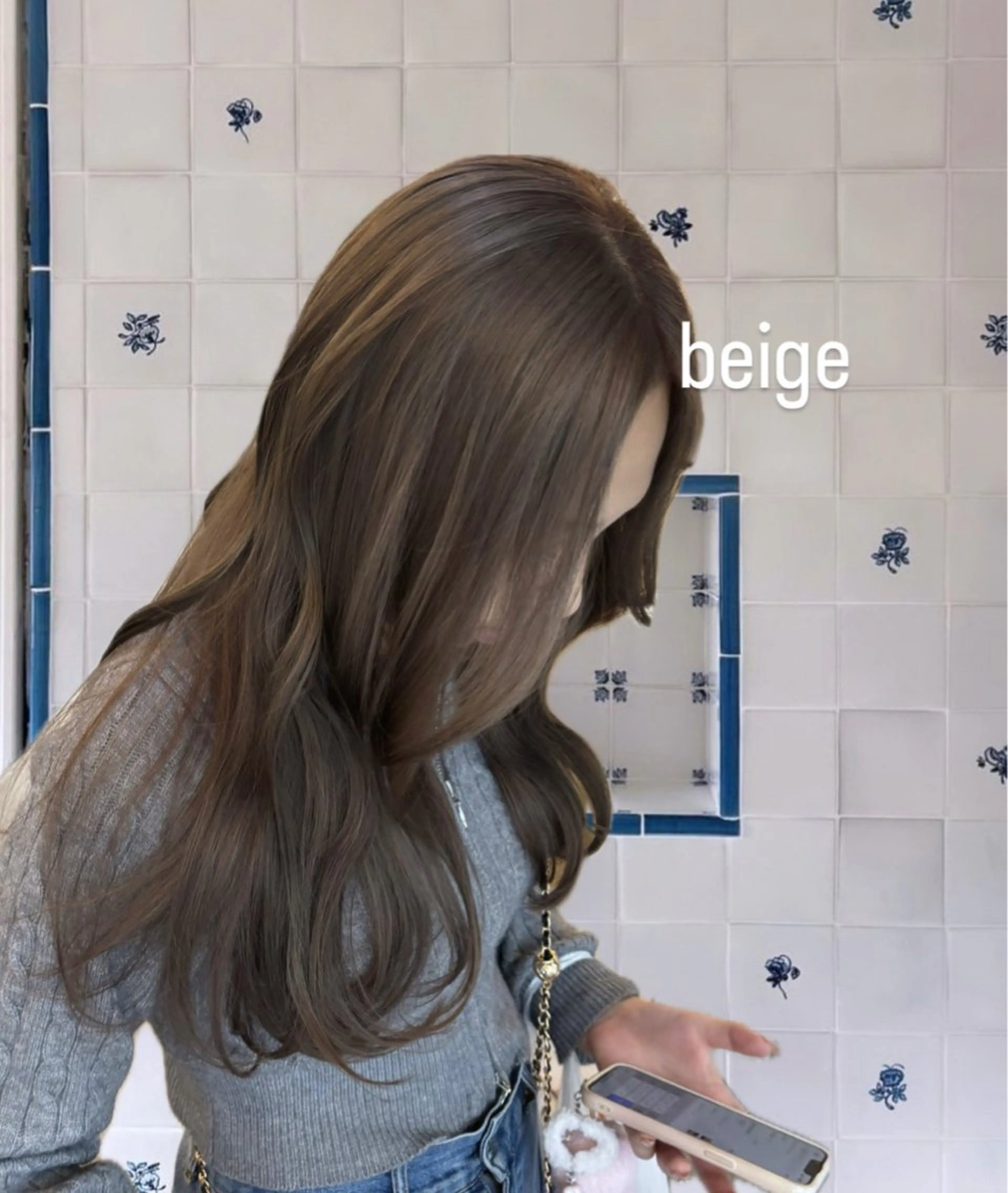 ロング カラー ベージュカラー ブリーチ カット ヘアカラー 🍓ハイトーンカラー 🎀nene🍓のヘアスタイル