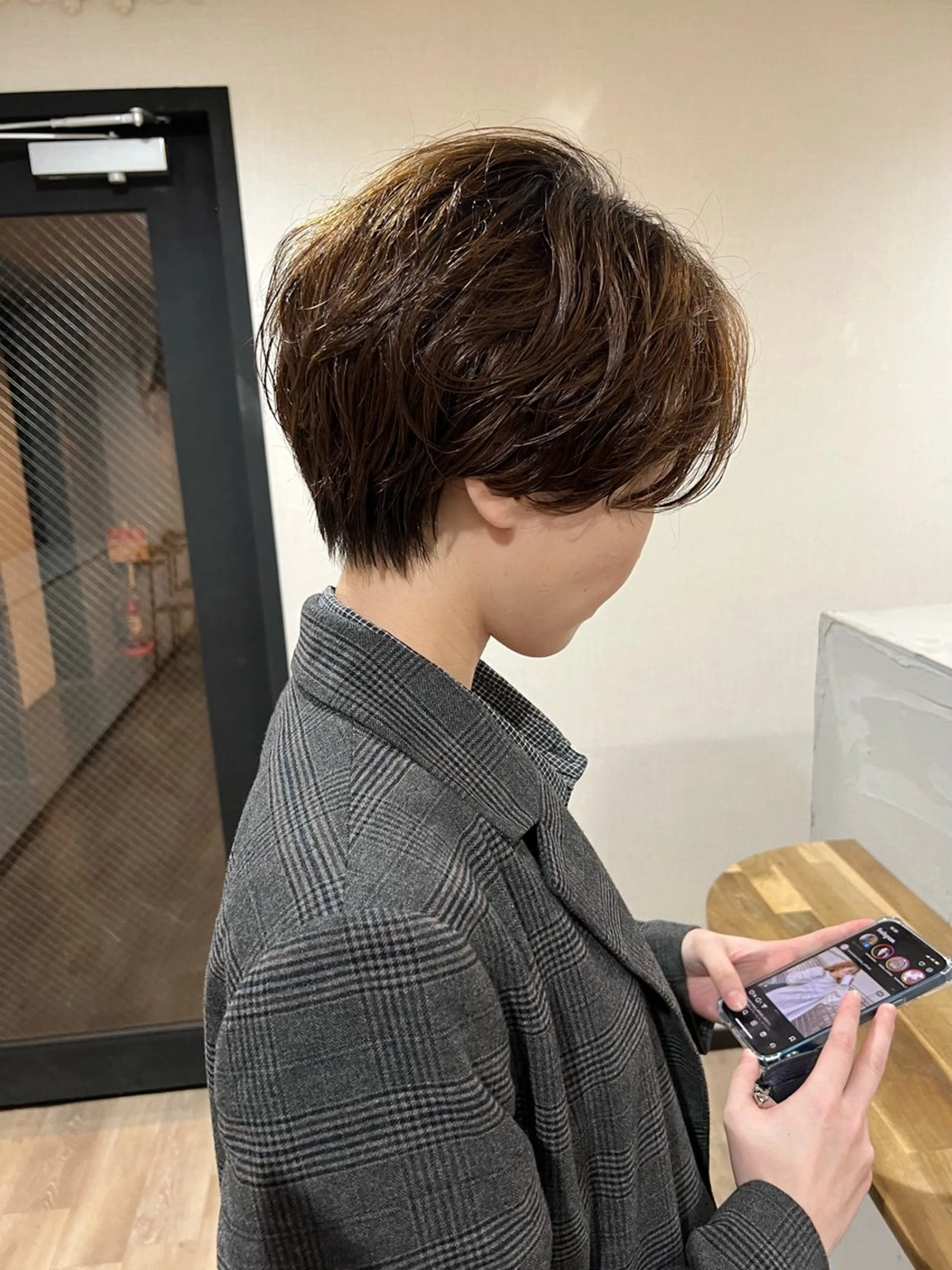 ショート カラー ショートヘア カット トリートメント 🌱小顔魅せショート 髪質改善カラー/泉綺のヘアスタイル