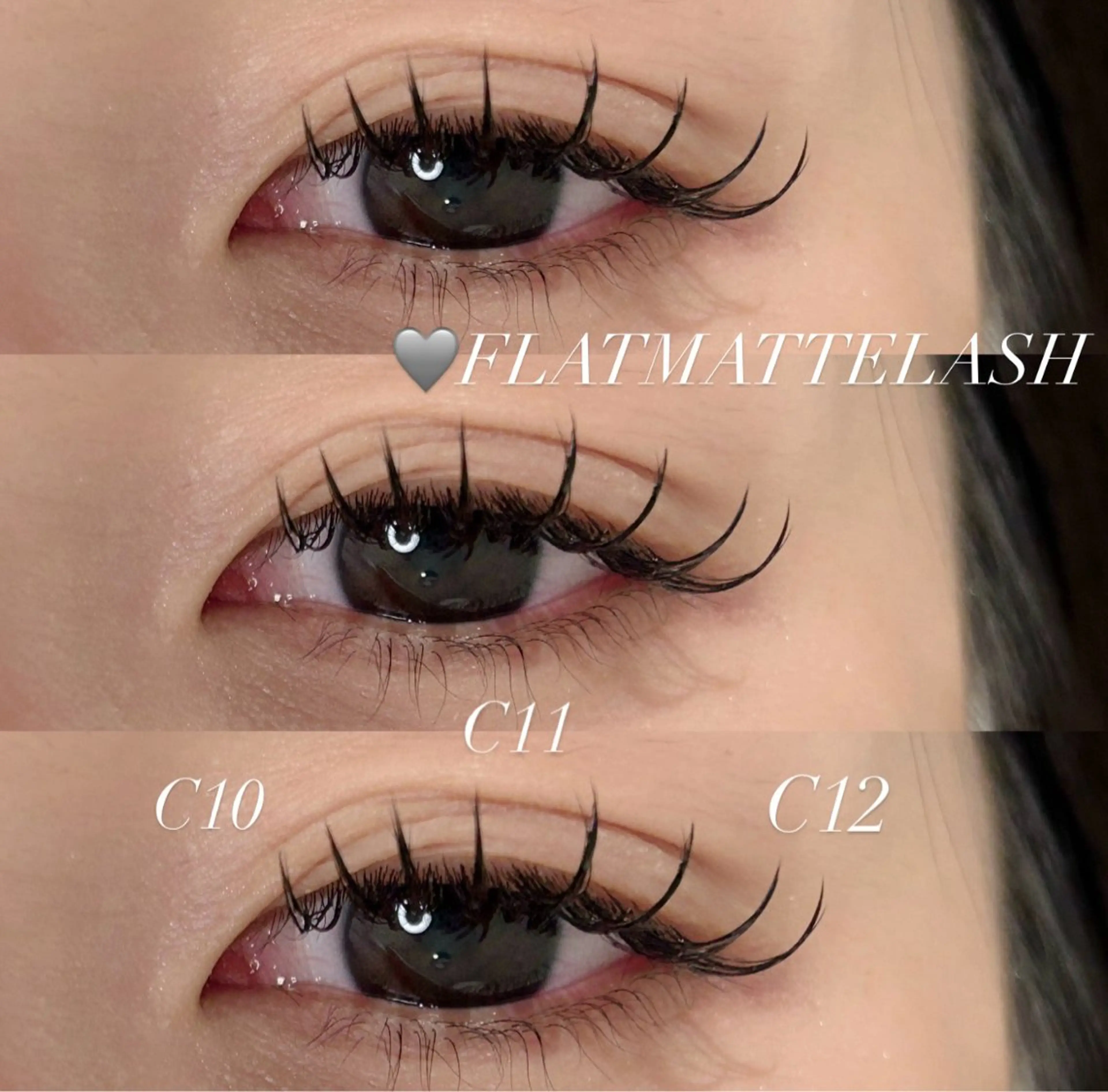 マツエク・マツパ フラットラッシュ マツエク Jouir miyuuのマツエク・マツパデザイン