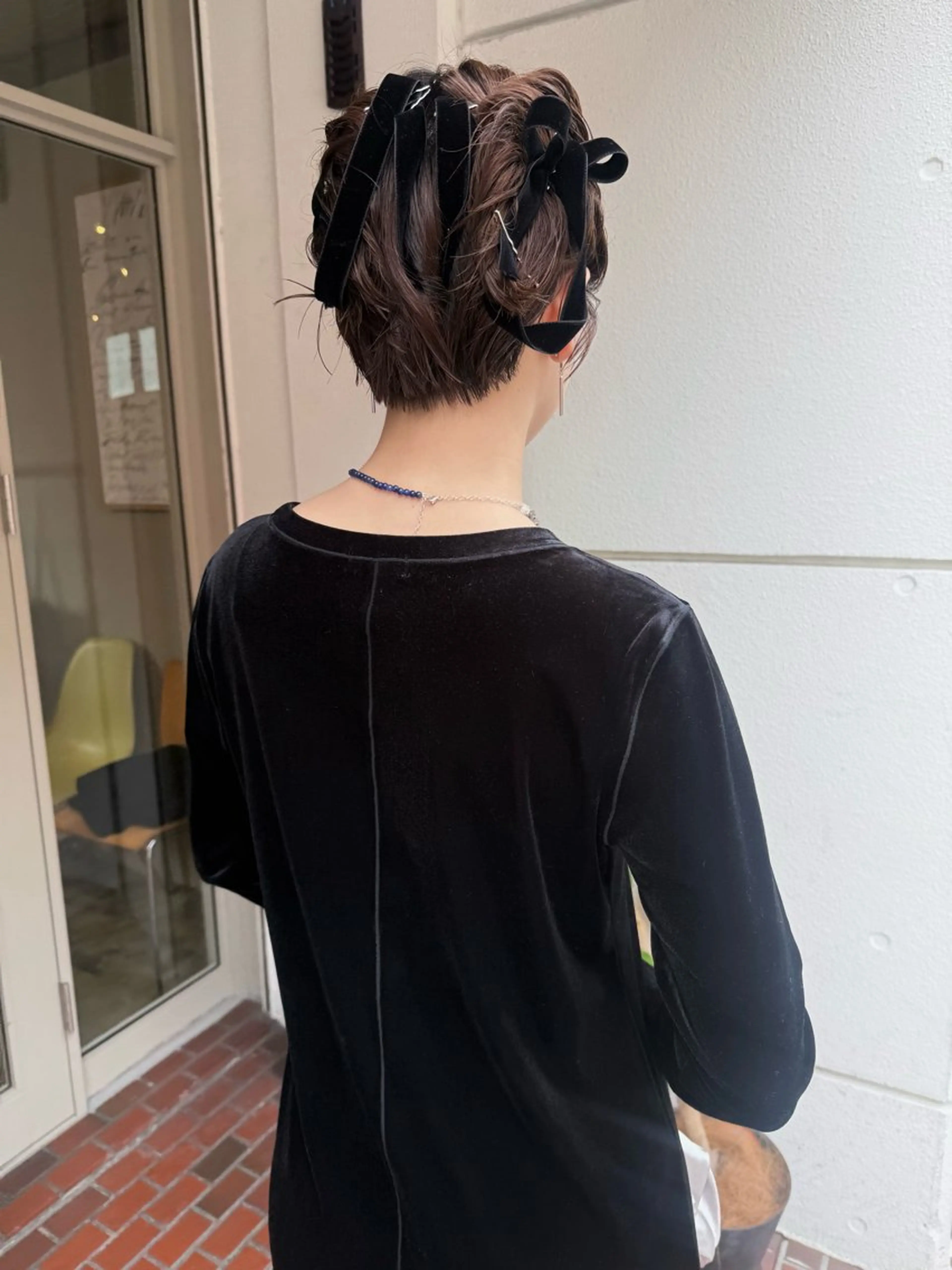 ヘアアレンジ ヘアセット ショート/パーマ /muku サリのヘアスタイル