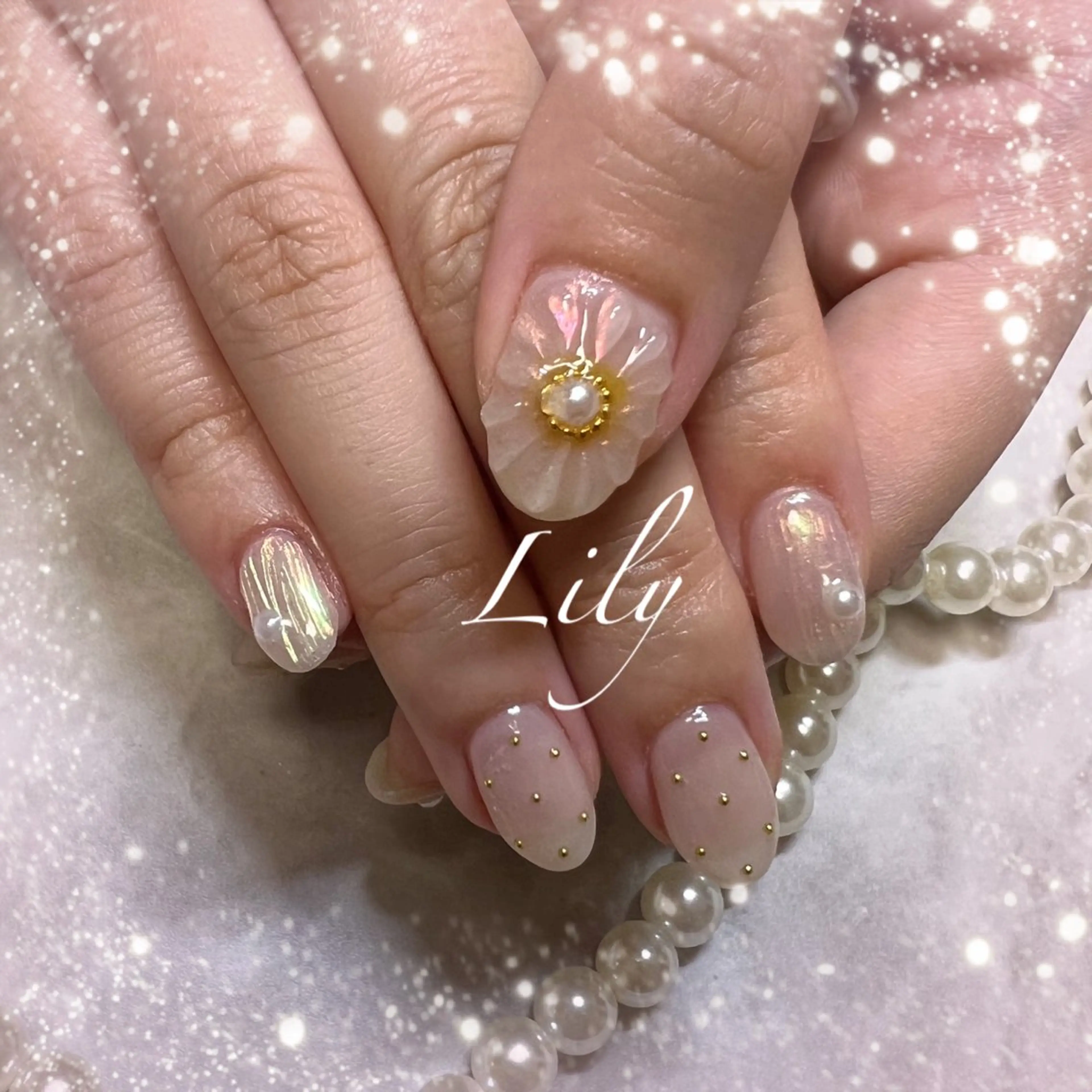 ネイル ハンドネイル Lily*nail 🌻Mii🌻のネイルデザイン