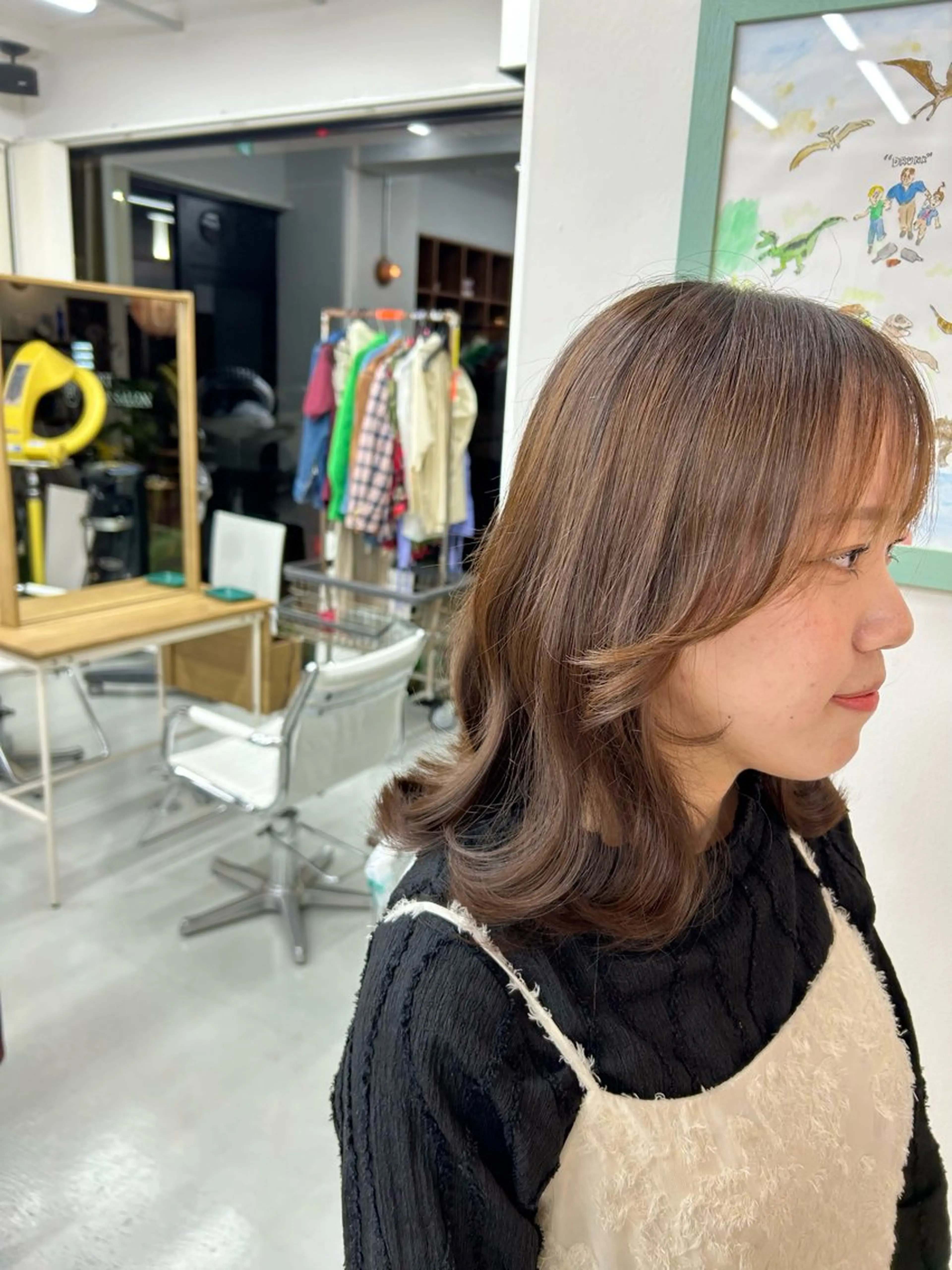 ミディアム 藤原 あかりのヘアスタイル