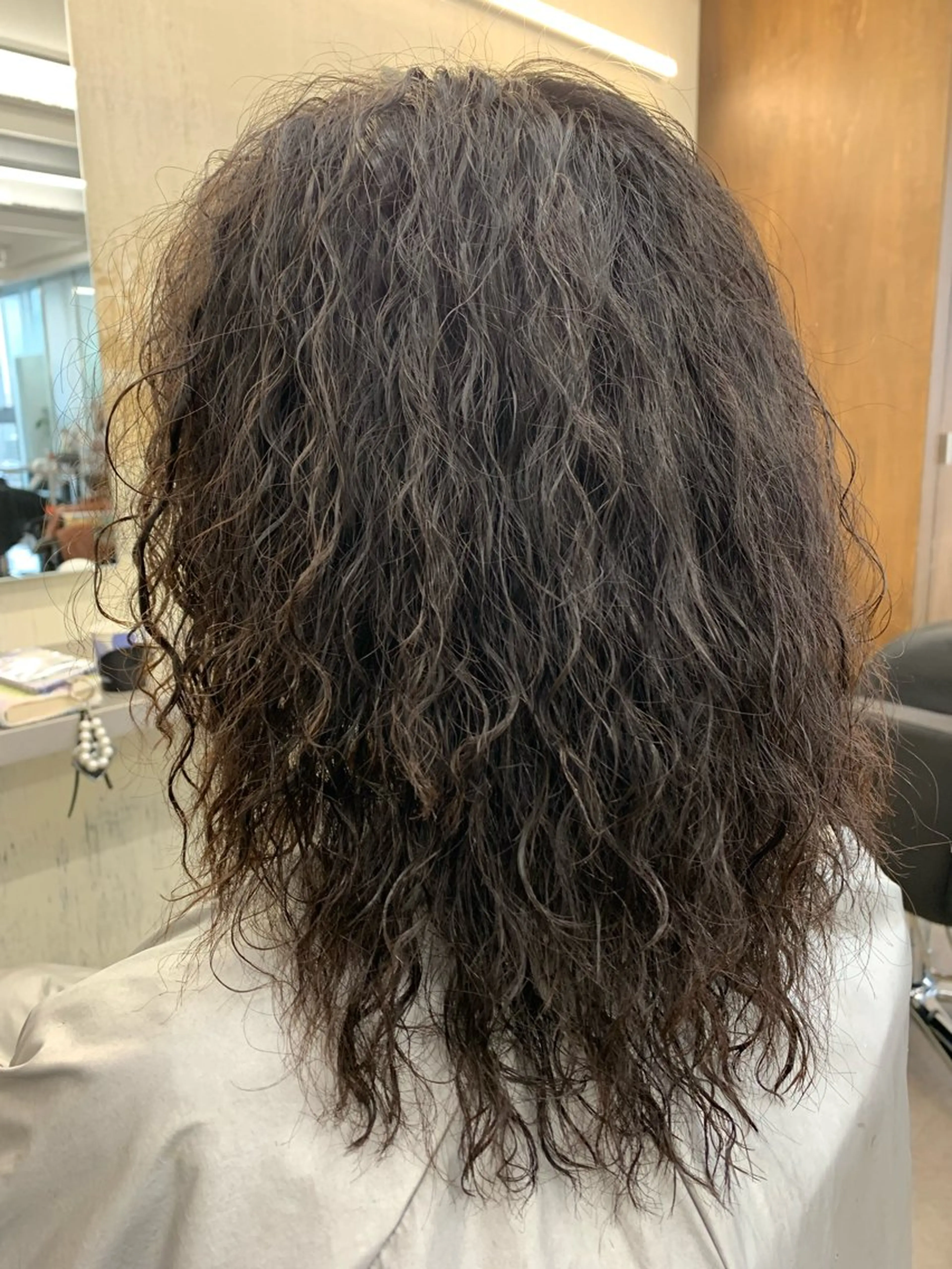 ミディアム ハイライト/パーマ/ 三村竜也のヘアスタイル