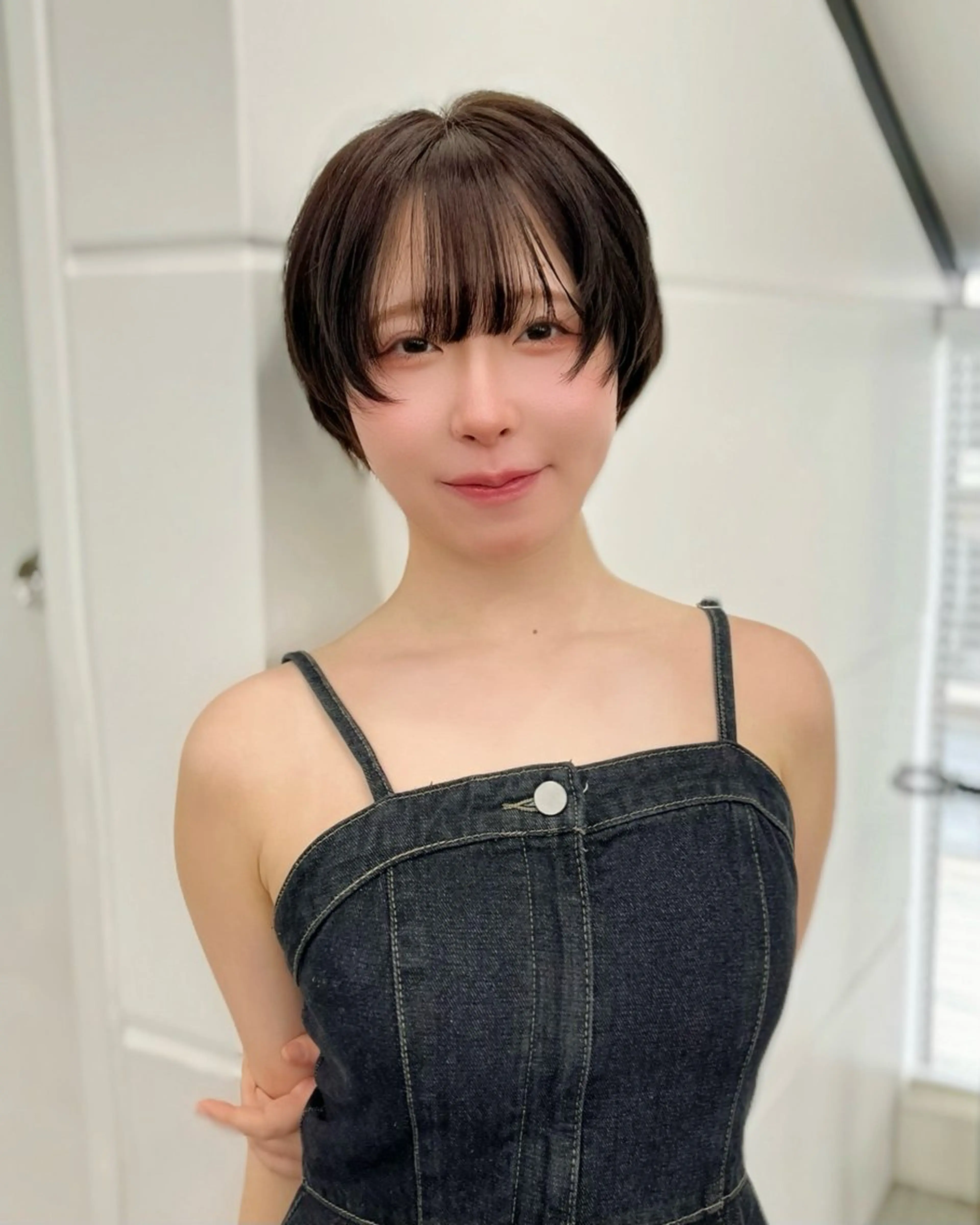 ショート 縮毛矯正/ハイトーン /パーマ/せき🧸のヘアスタイル