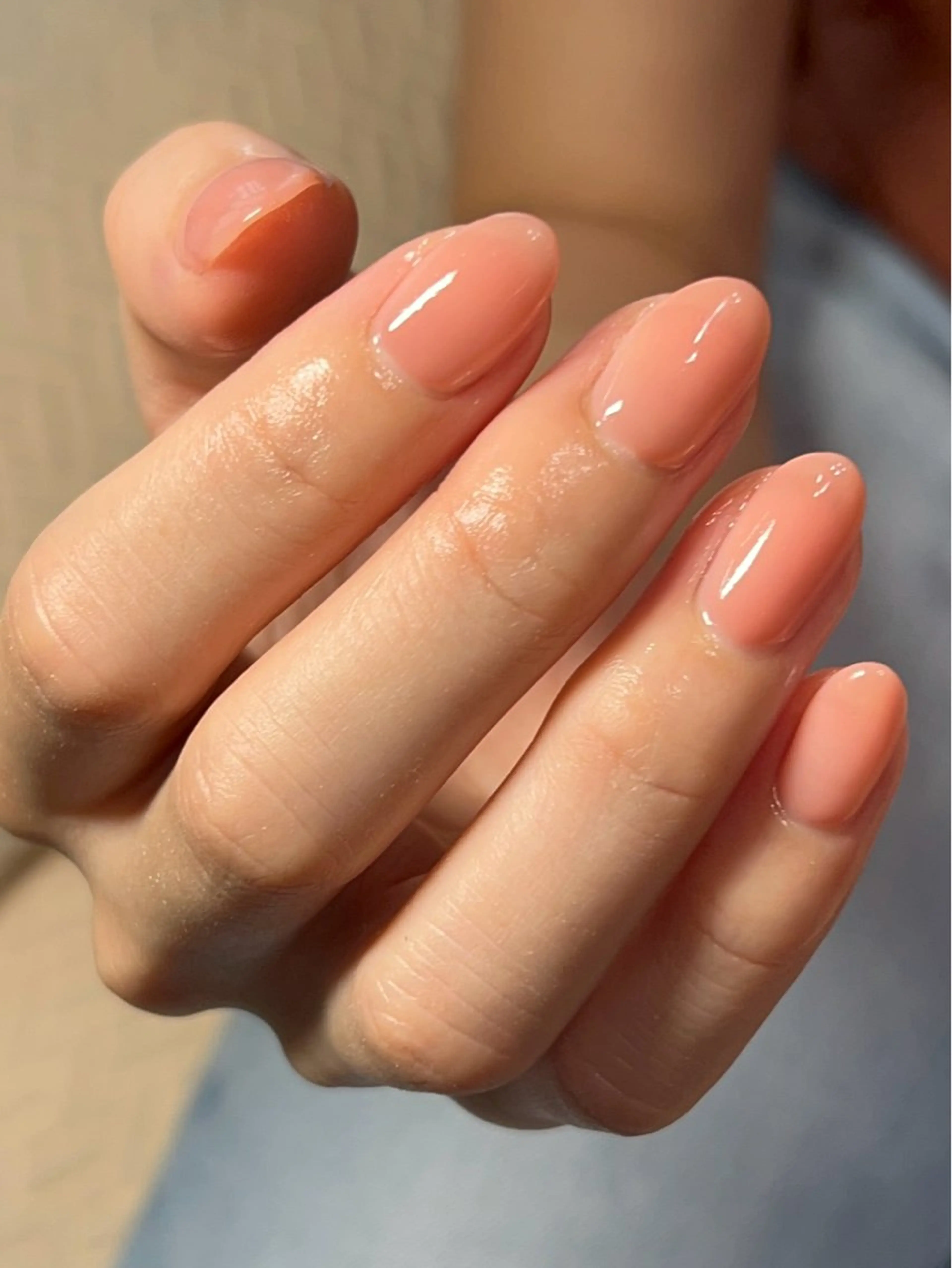 ネイル 氷ネイル・うるうるネイル ワンカラーネイル t natsumiのネイルデザイン