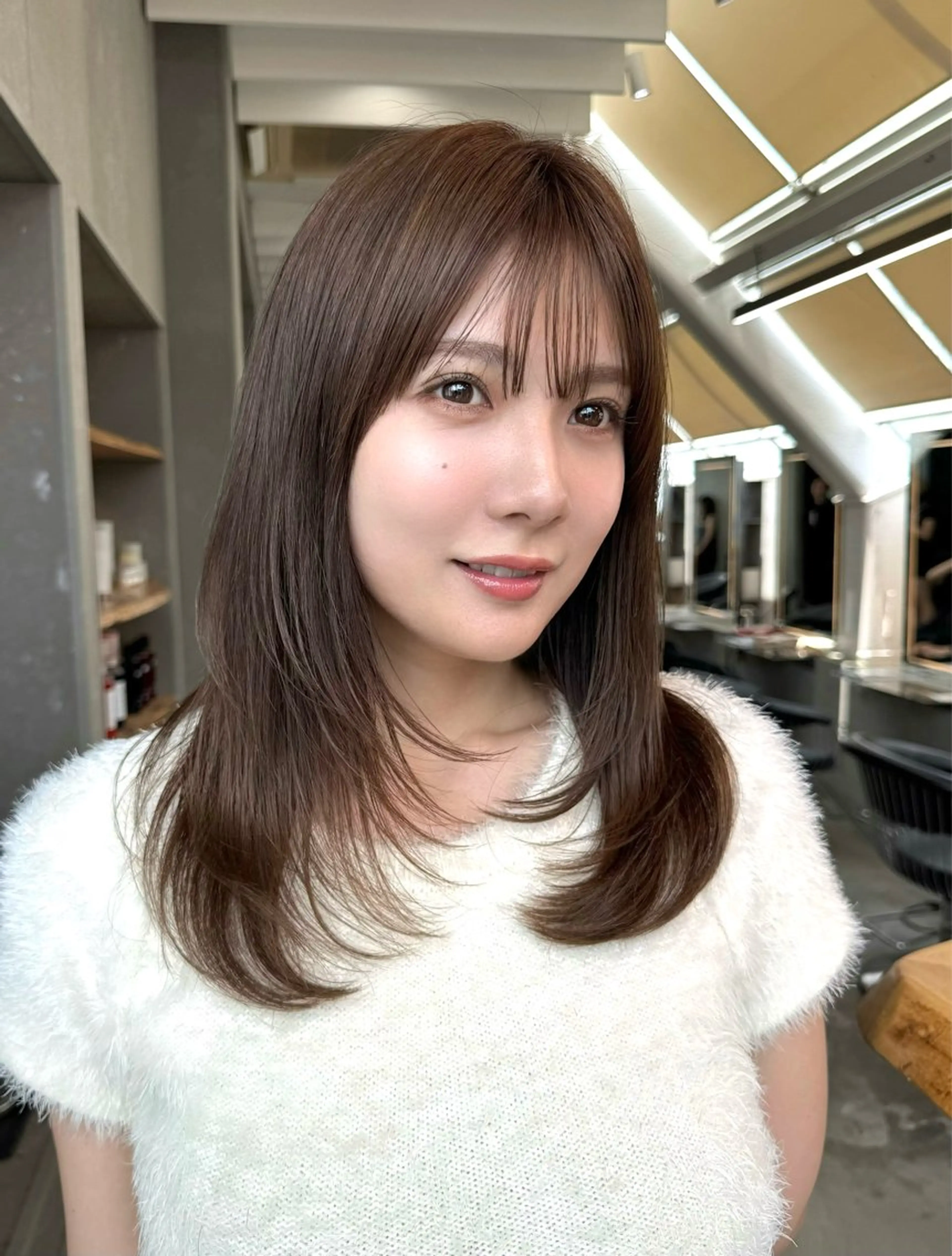 【🤍大人気艶髪プラン🤍】カット+ノーダメージで出来るイノアカラー+内部補修トリートメントの写真