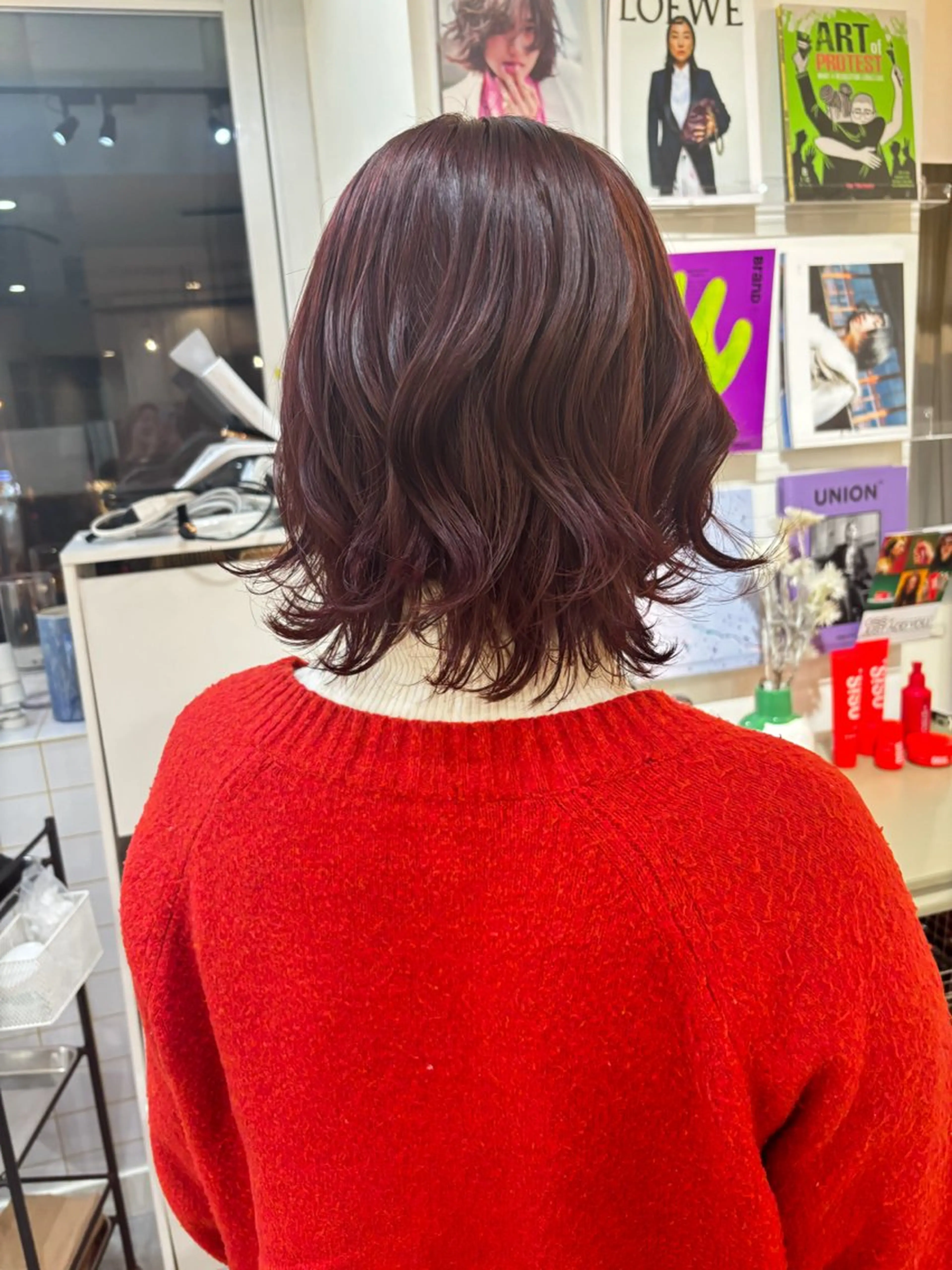 カラー 🖤海外風デザイン カラー🖤/りんのヘアスタイル