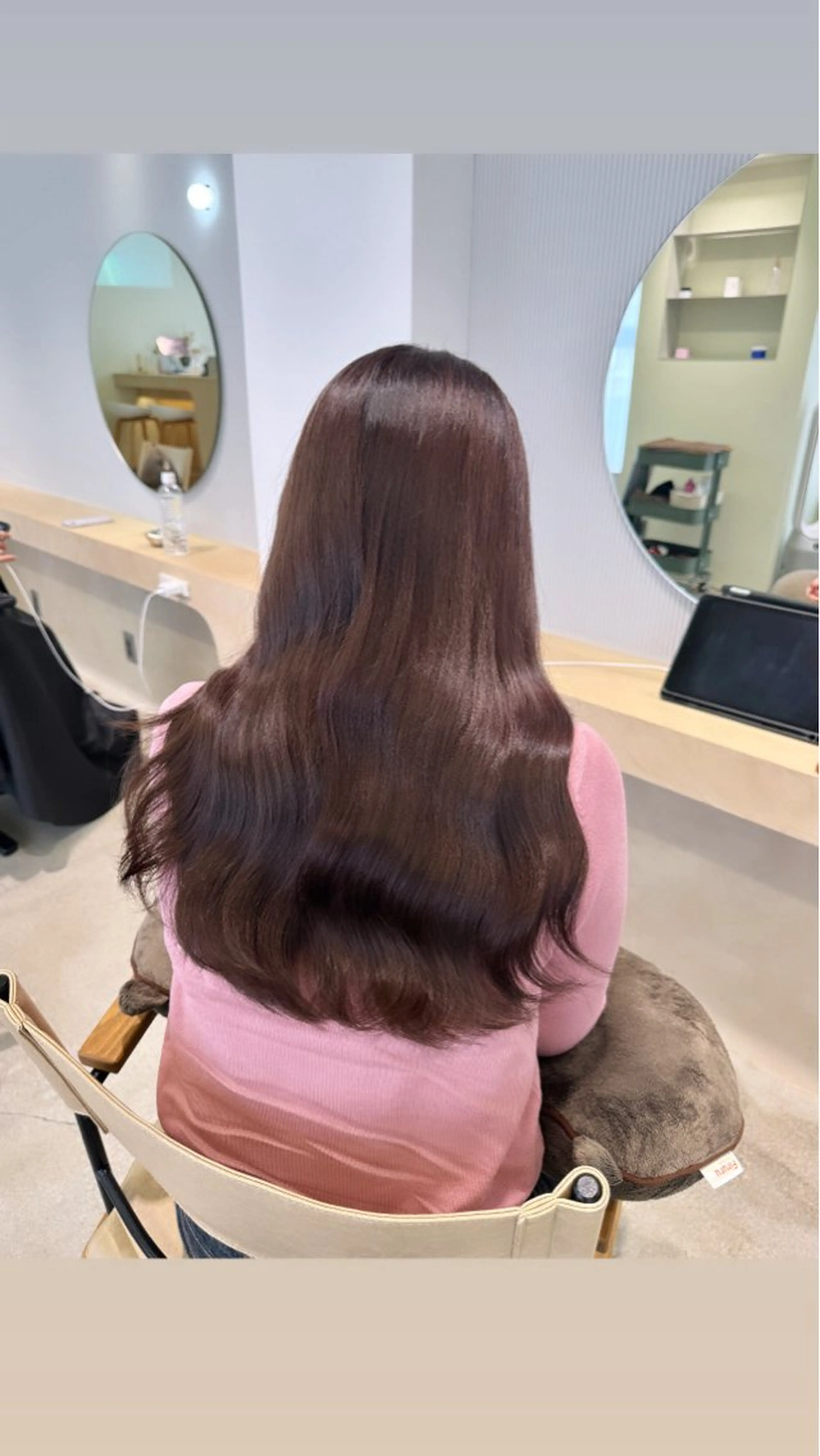 カラー ブリーチ ブラウンカラー ダブルカラー ブリーチなしカラー ヘアカラー トリートメント 落合しほ/韓国ヘア/ 髪質改善/縮毛矯正のヘアスタイル