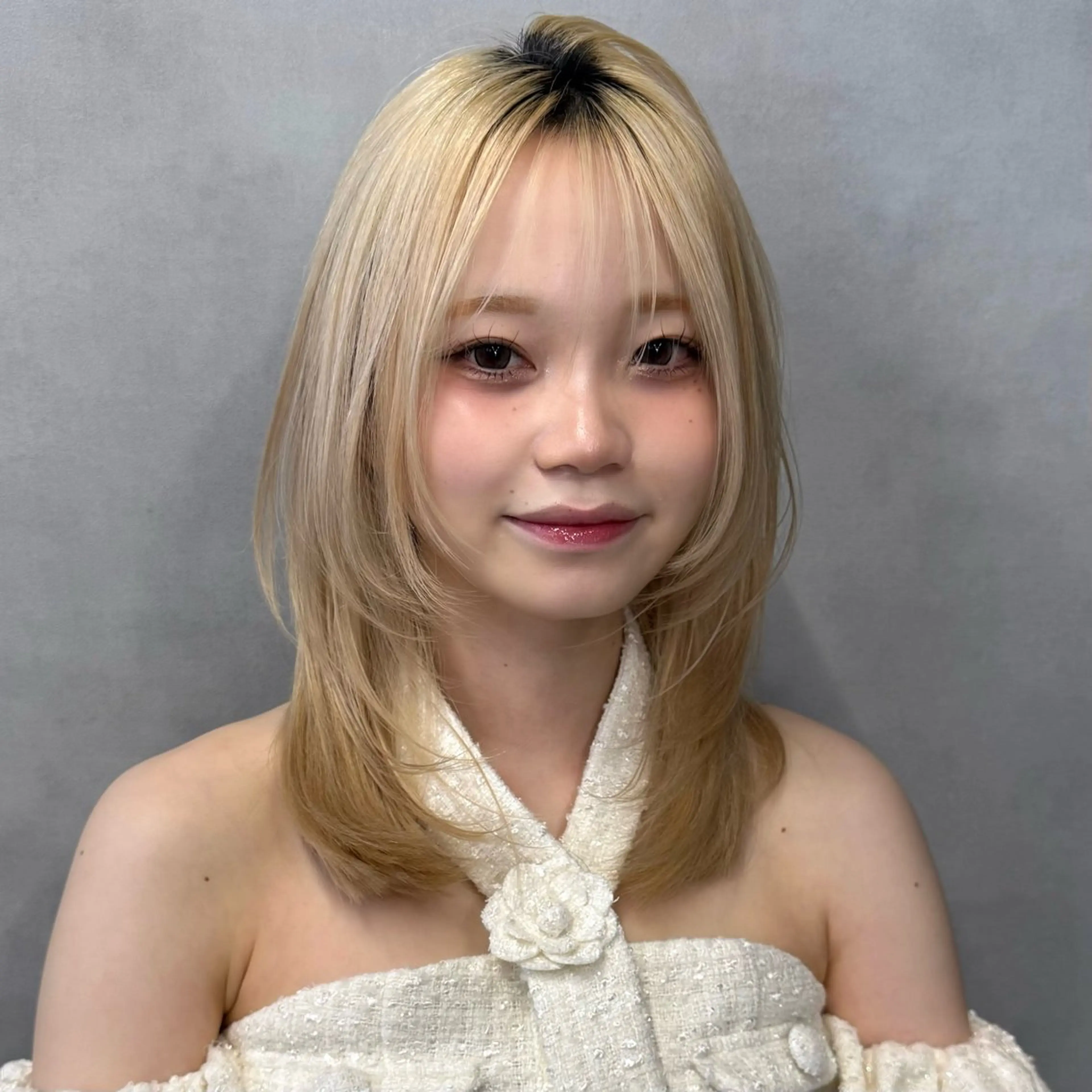 ミディアム カラー ✨当日予約OK✨ /透明感カラー/莉未のヘアスタイル