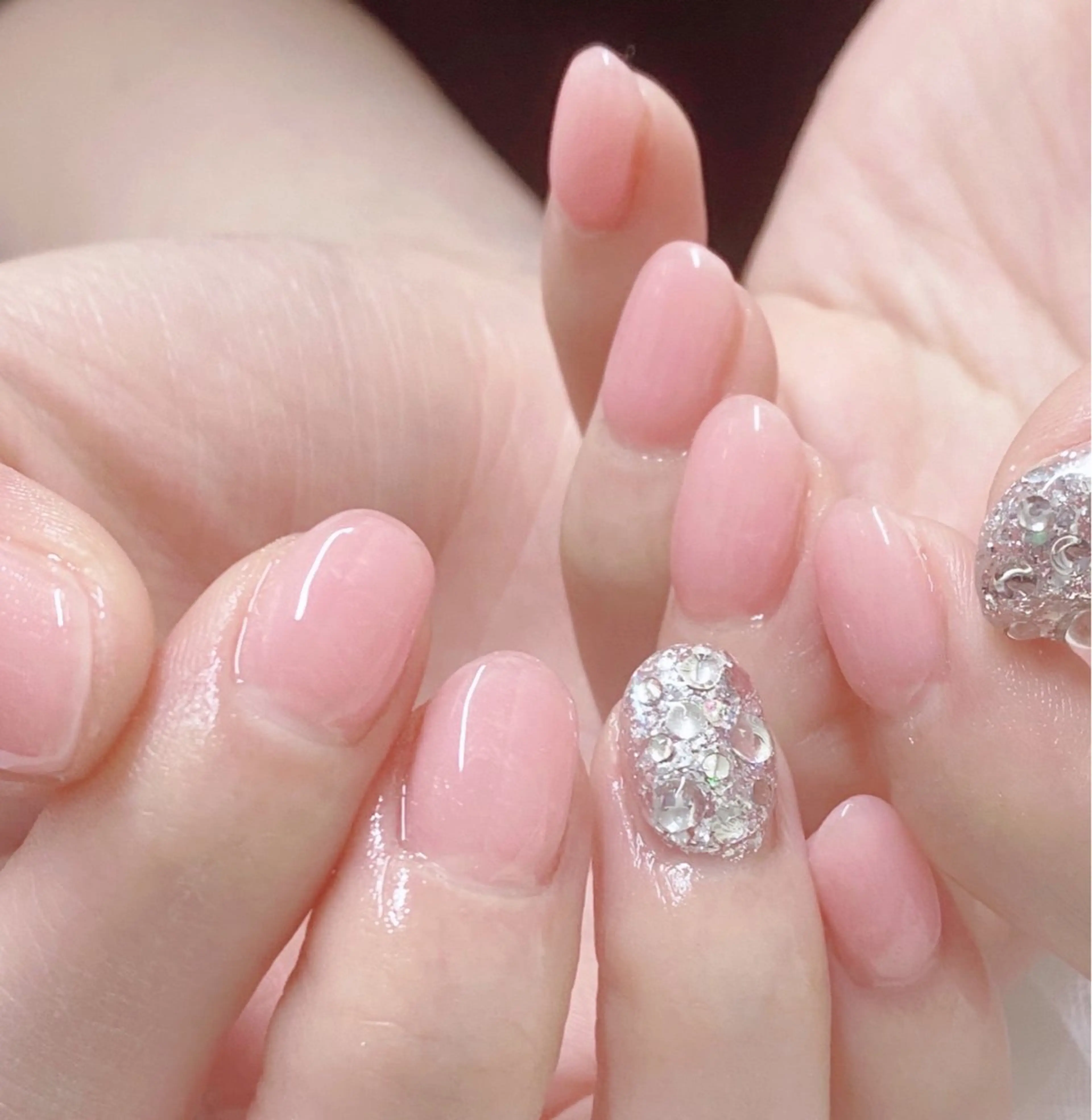 ネイル フレンチネイル ジェルネイル ガラスフレンチ 韓国ネイル マグネットネイル ハンドネイル ハンドケア 大門浜松町 ネイルのネイルデザイン