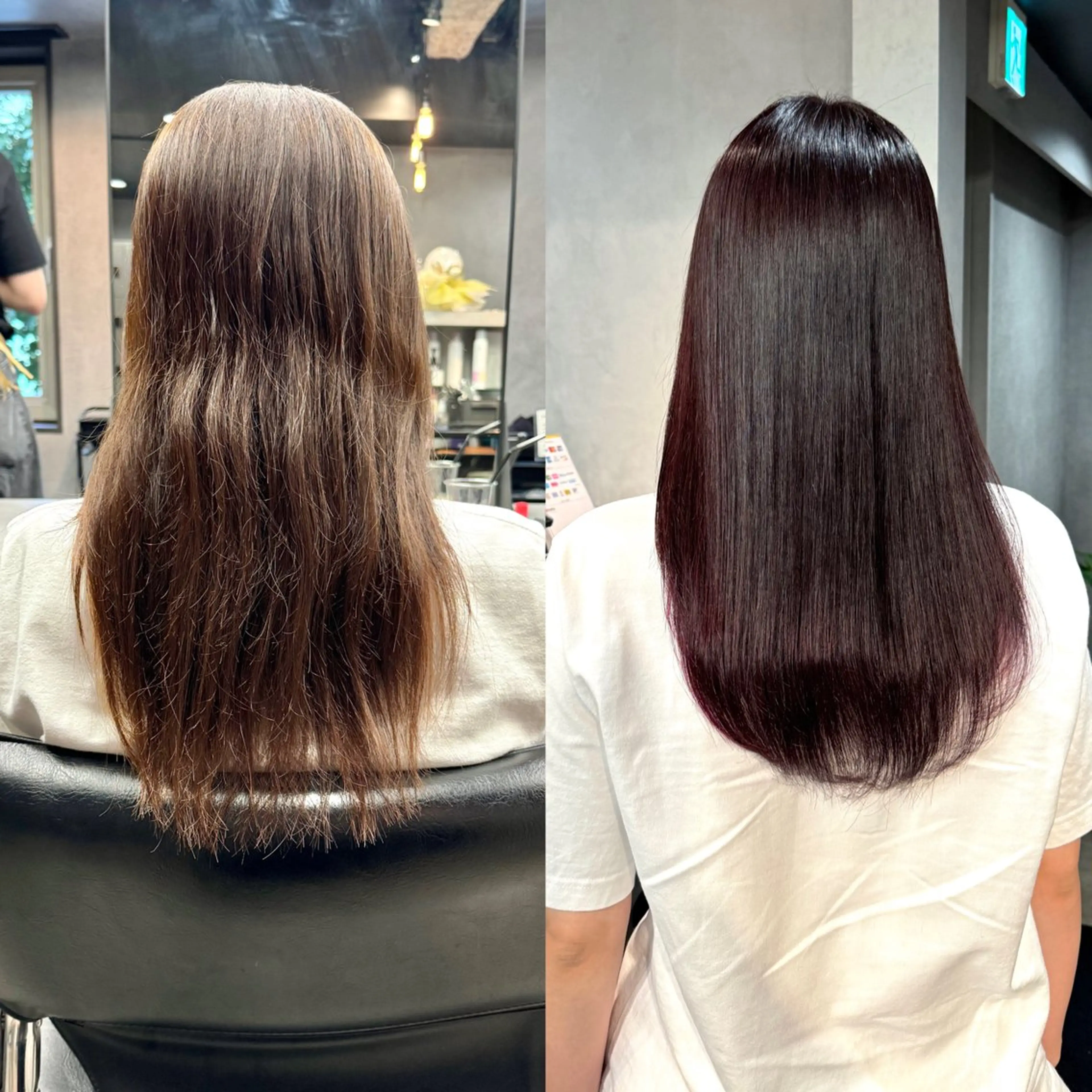 セミロング カット ヘアカラー 縮毛矯正 トリートメント 髪質改善/艶髪 MINAMIのヘアスタイル