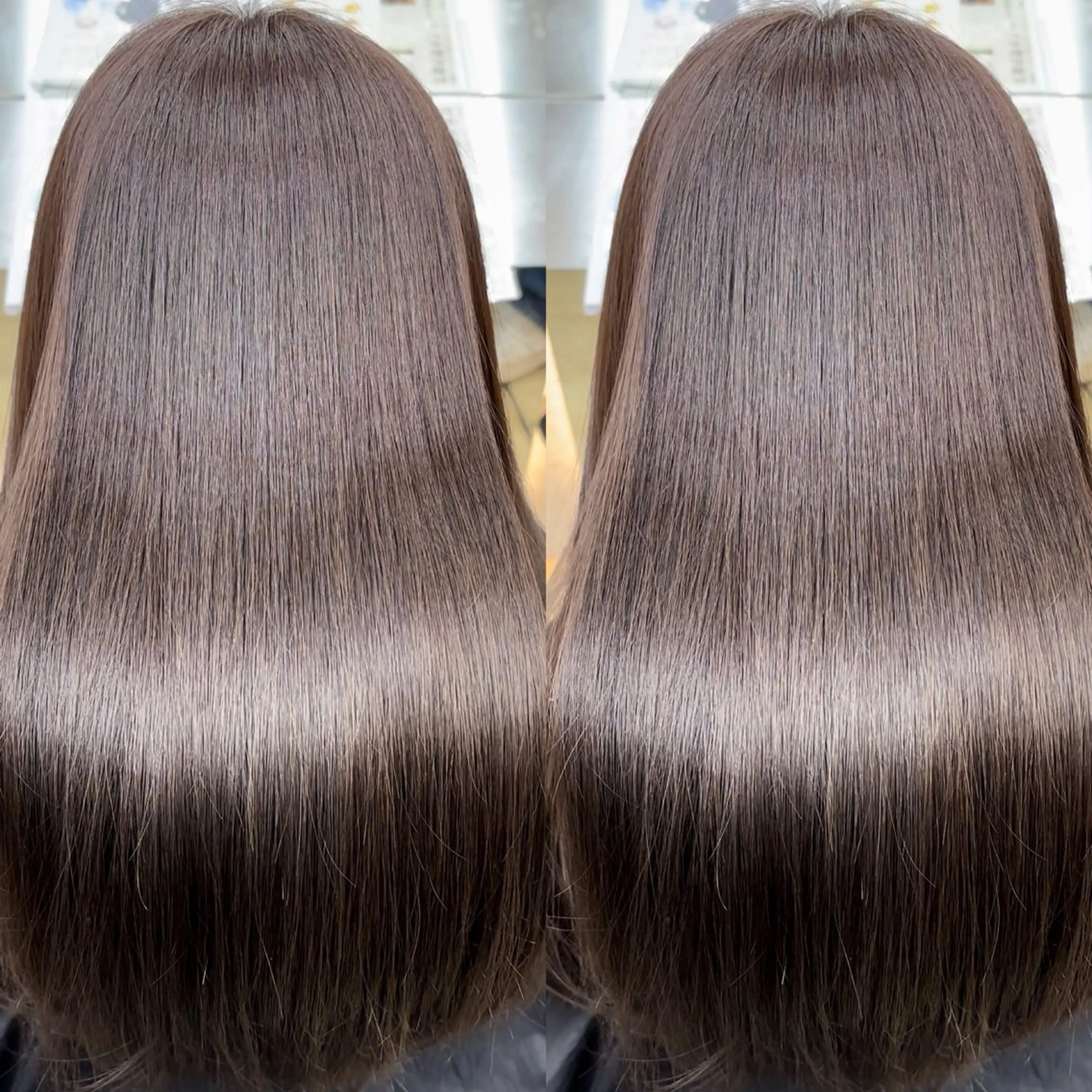 セミロング カット 縮毛矯正 トリートメント 髪質改善/縮毛矯正/ 韓国ヘア/矢野のヘアスタイル