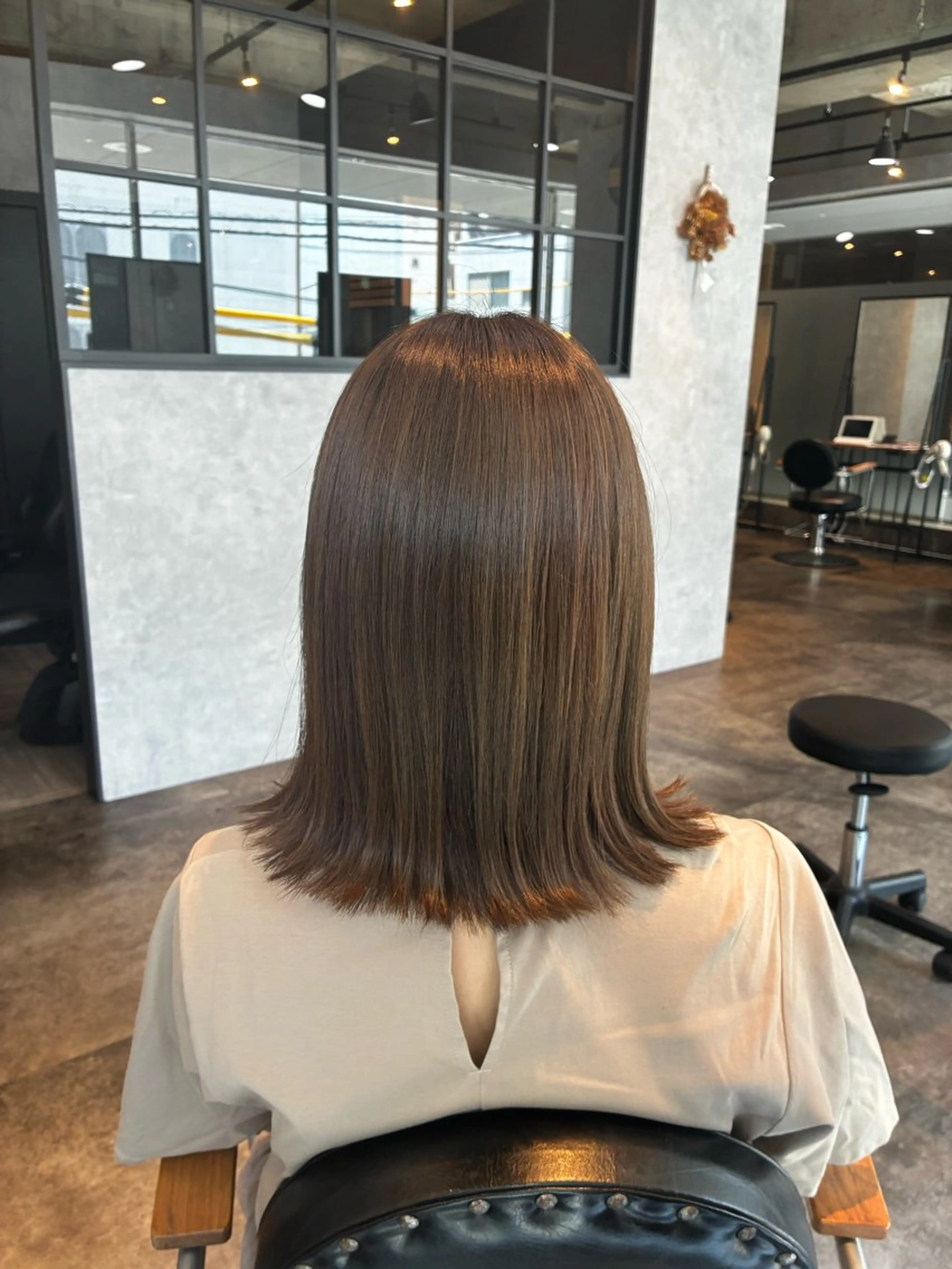 セミロング ヘアカラー 山本 悠理のヘアスタイル