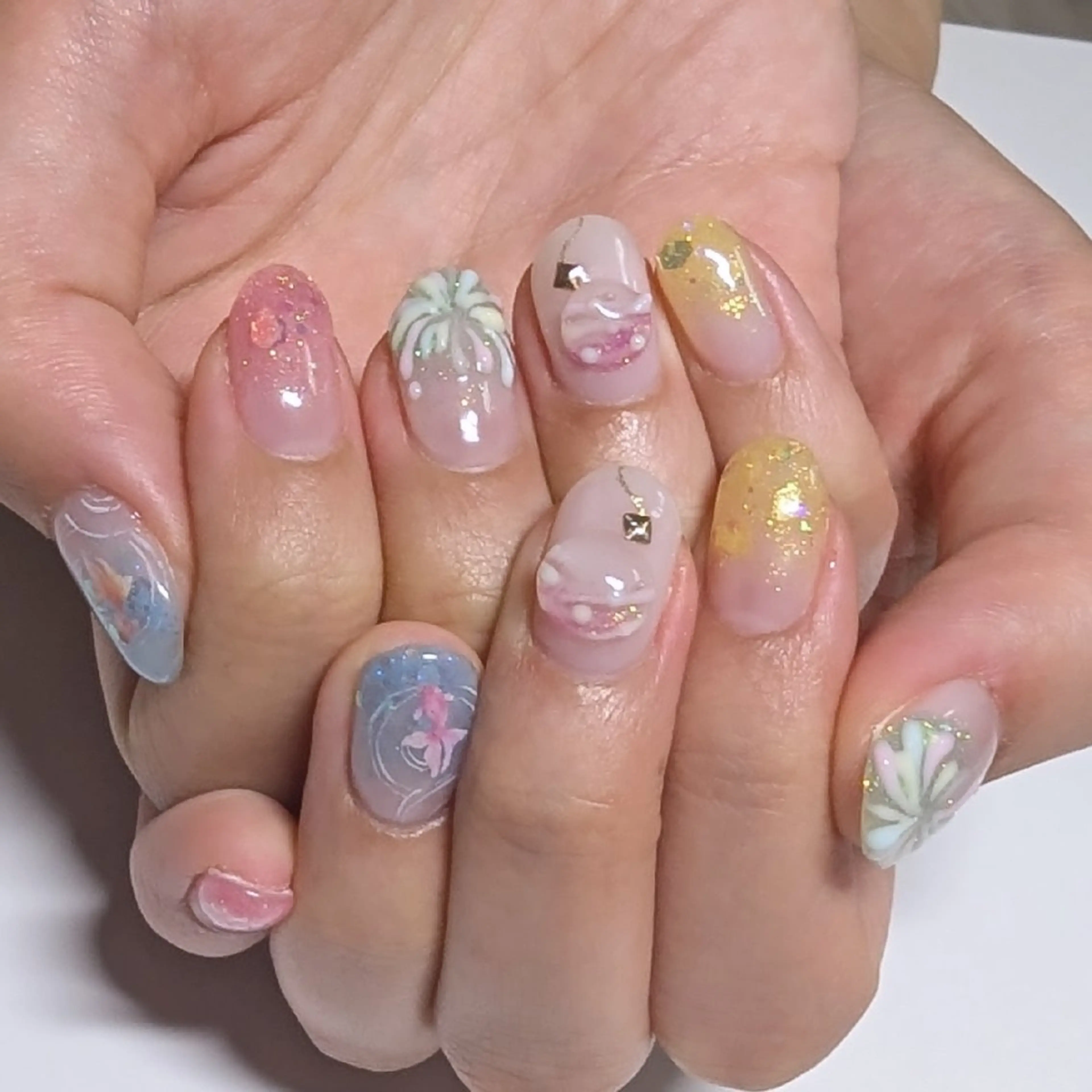 ネイル 持ち込み ハンドネイル ☆ KANON☆のネイルデザイン