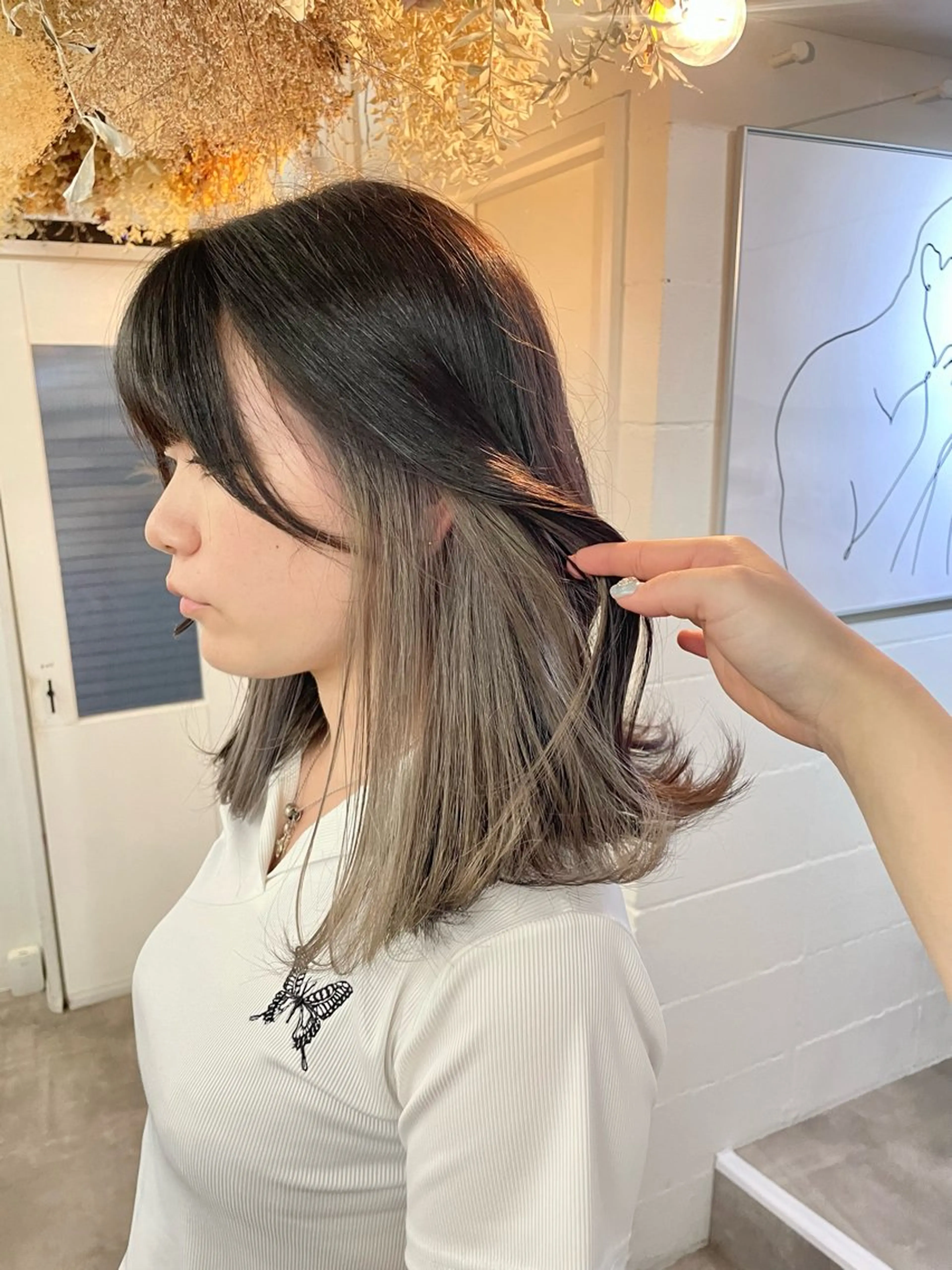 セミロング カラー カット ヘアカラー トリートメント 🎀 原宿/ブリーチ 🎀　♡Reina♡のヘアスタイル