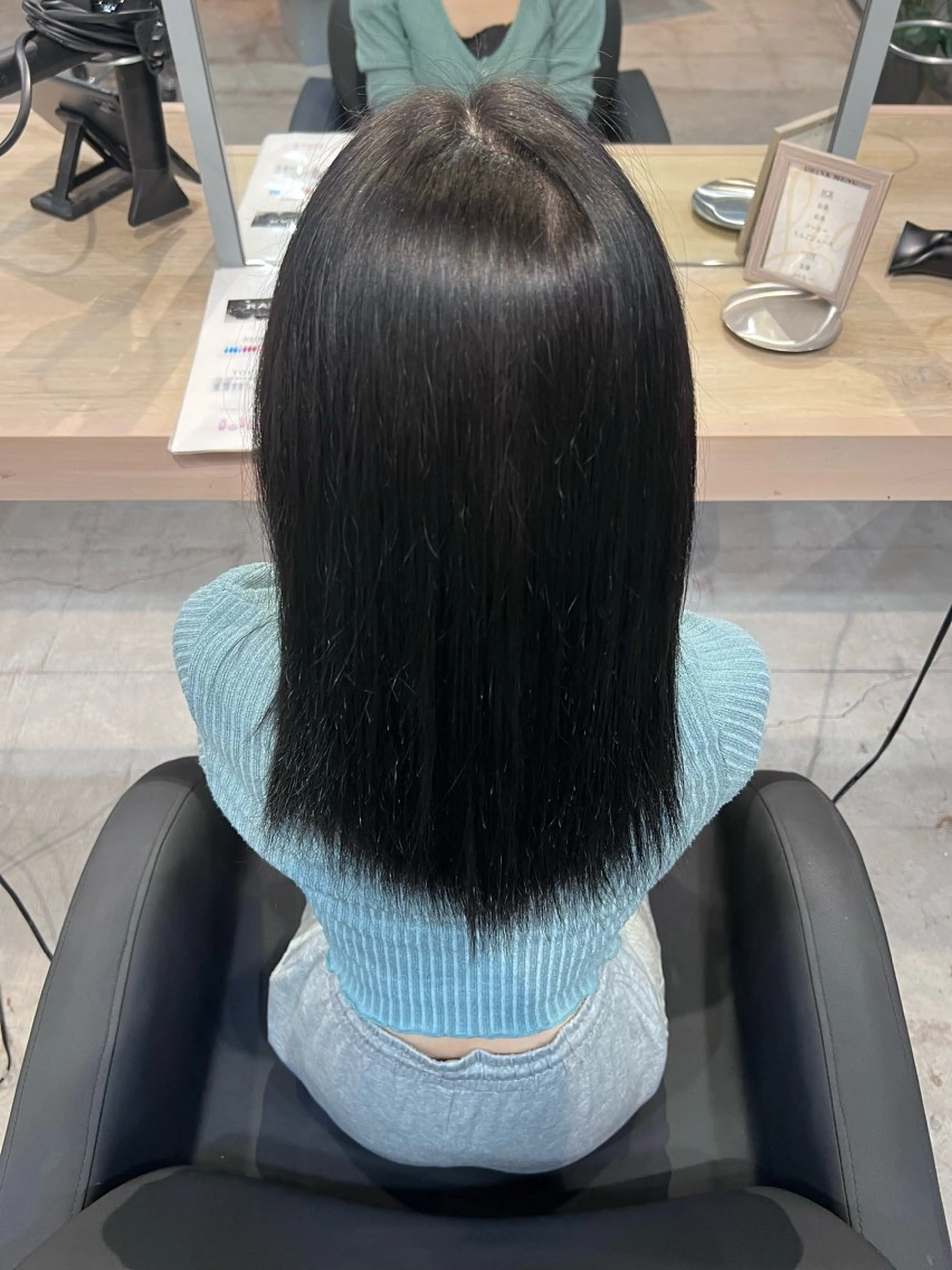 セミロング ヘアカラー 野村 星斗のヘアスタイル