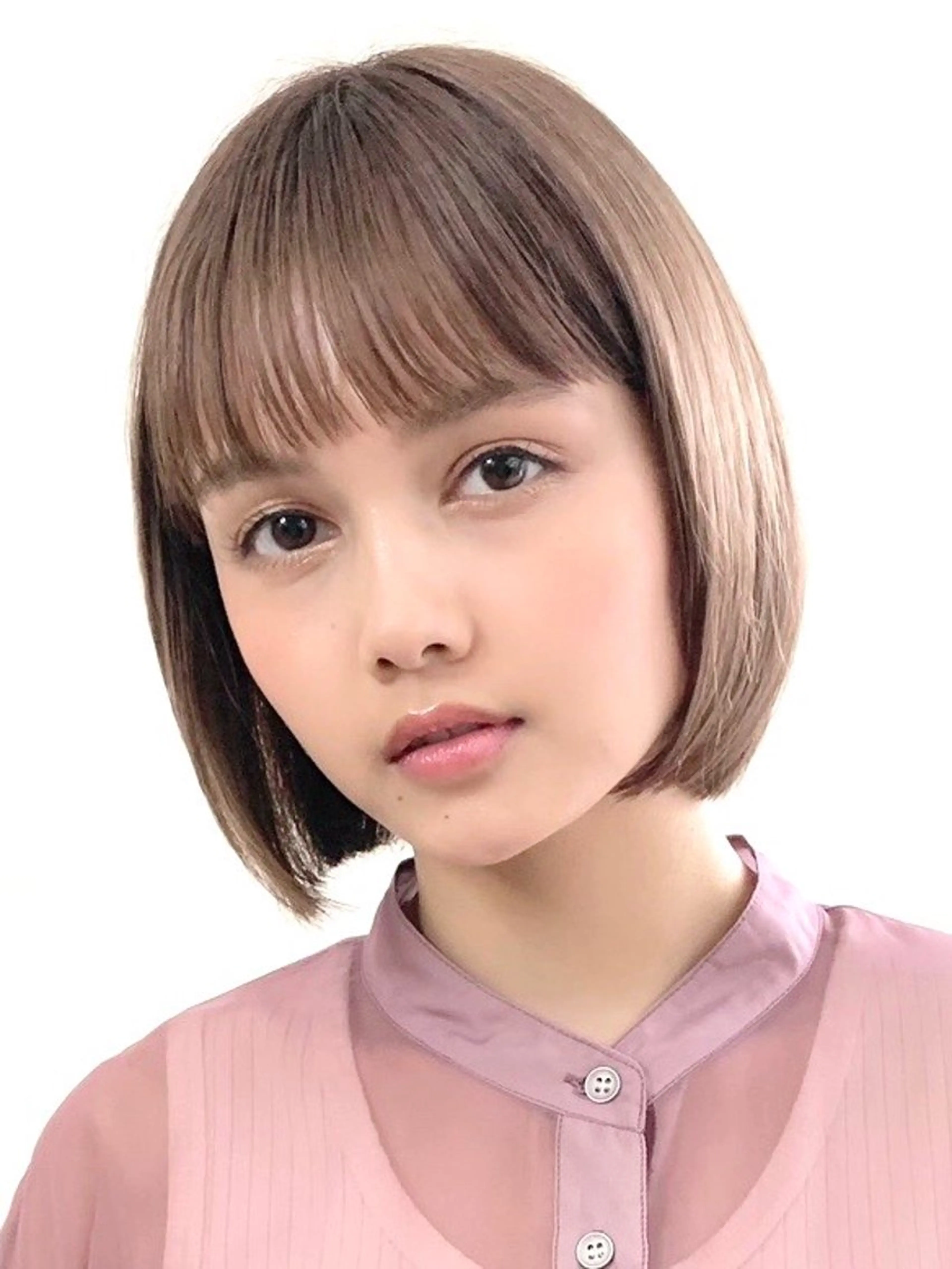 ショート 麻子/小顔ボブ /艶カラーのヘアスタイル