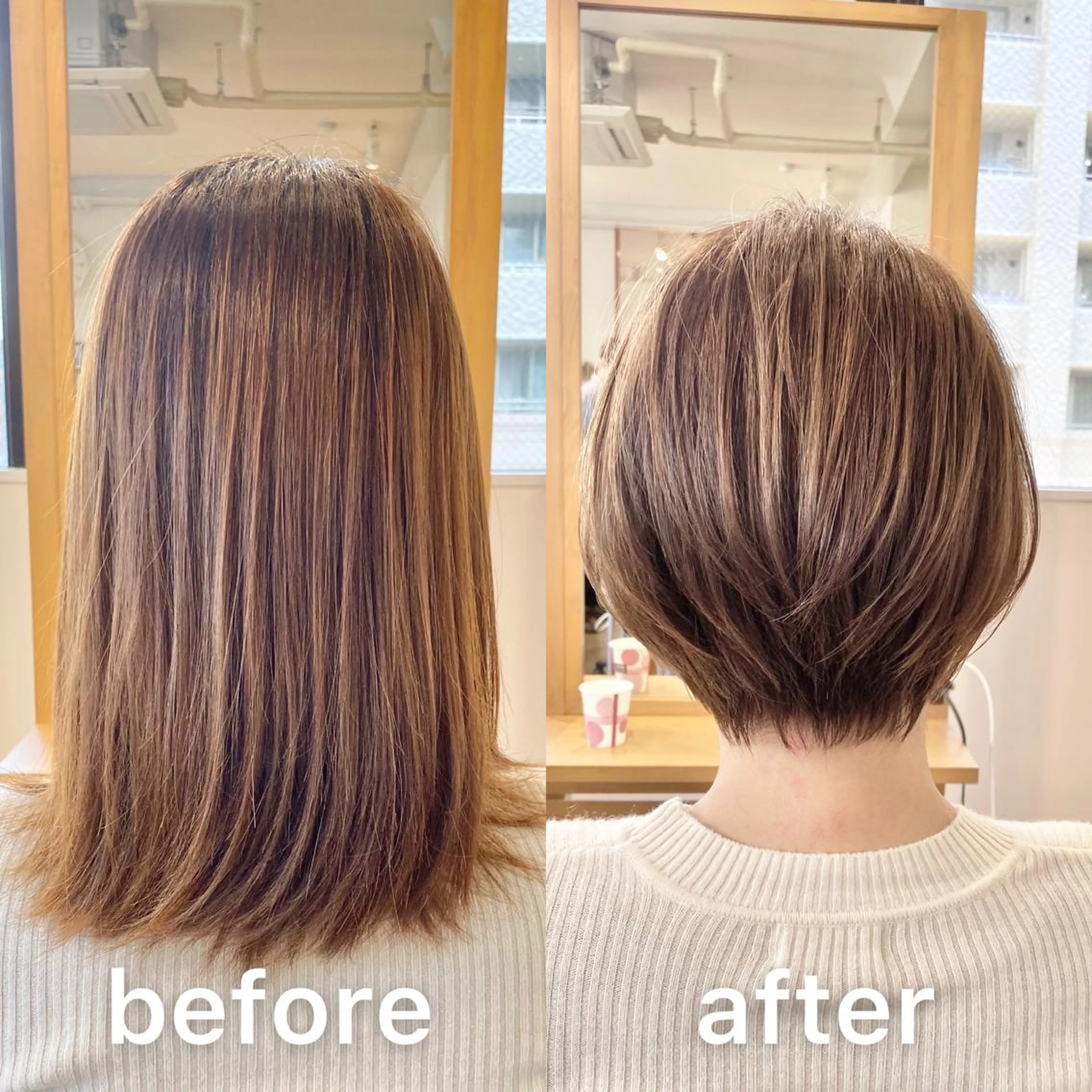 ショート カラー ベージュカラー 透明感カラー くせ毛 似合わせカット ショートヘア 髪質改善特化KIZU /艶髪研究(京都)のヘアスタイル