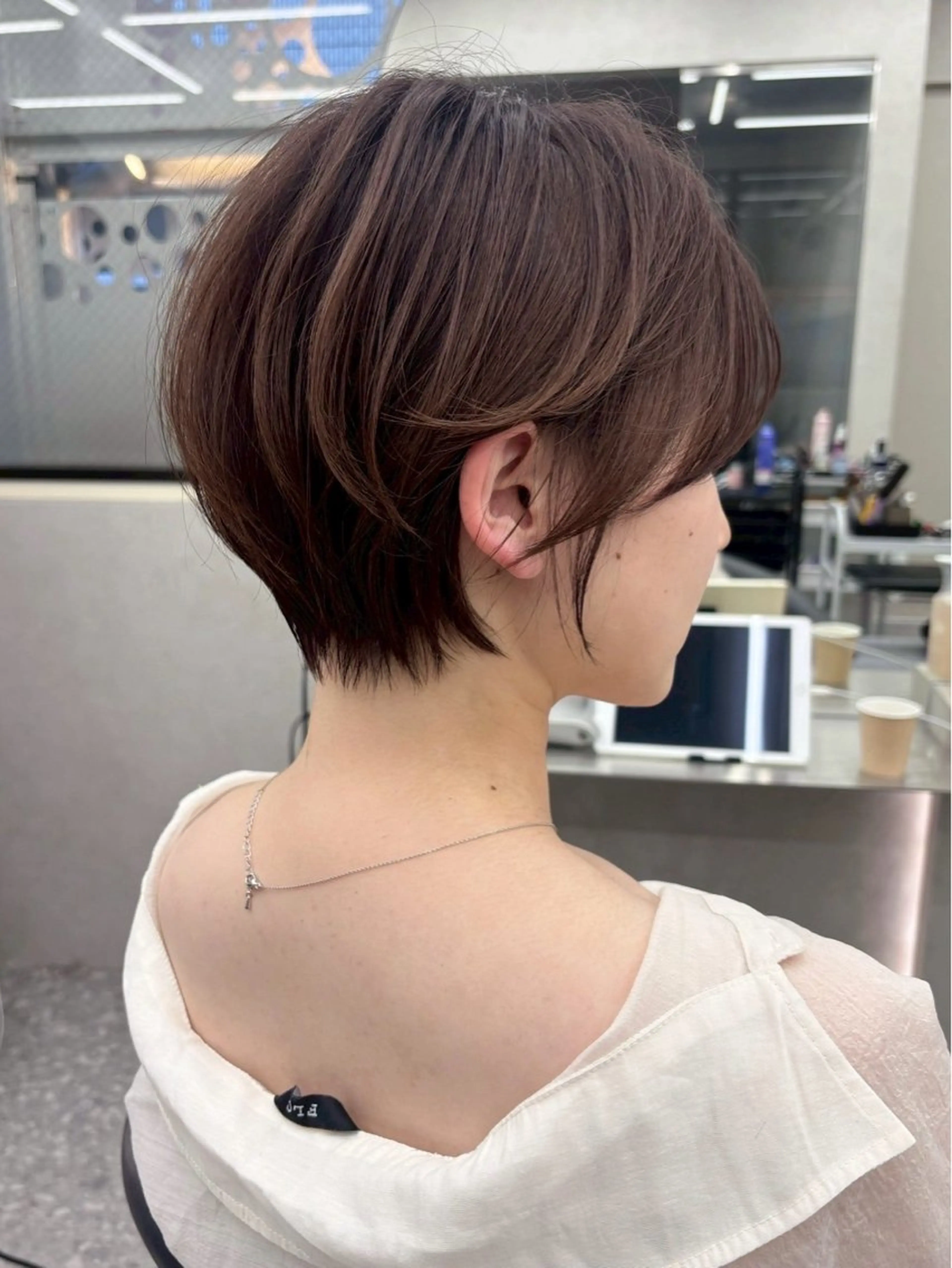 ショート カット ヘアカラー トリートメント Lond Bloom 天神ショート/ボブのヘアスタイル