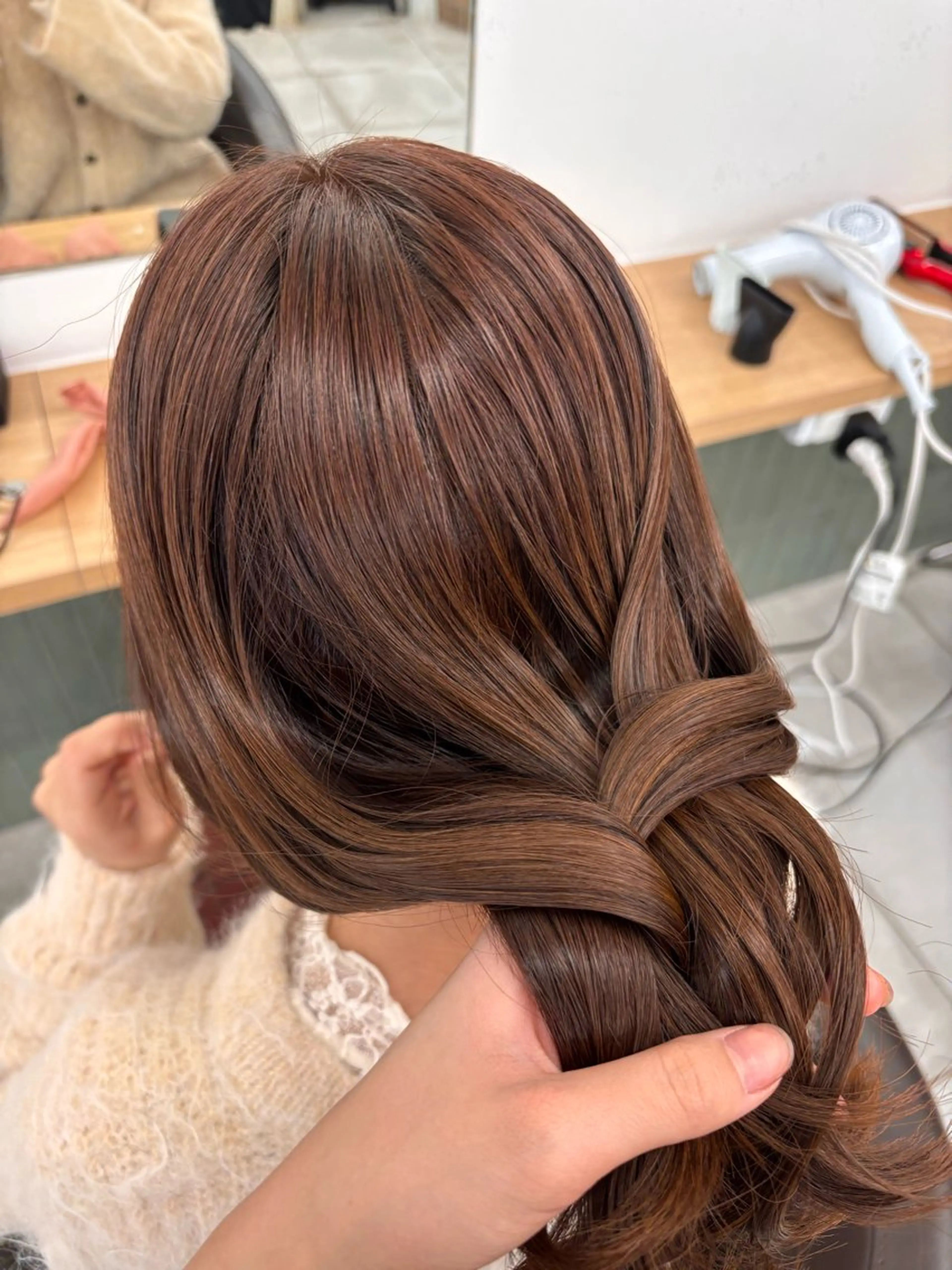 ミディアム カラー ️髪質改善カラー /美髪矯正🎀こゆきのヘアスタイル