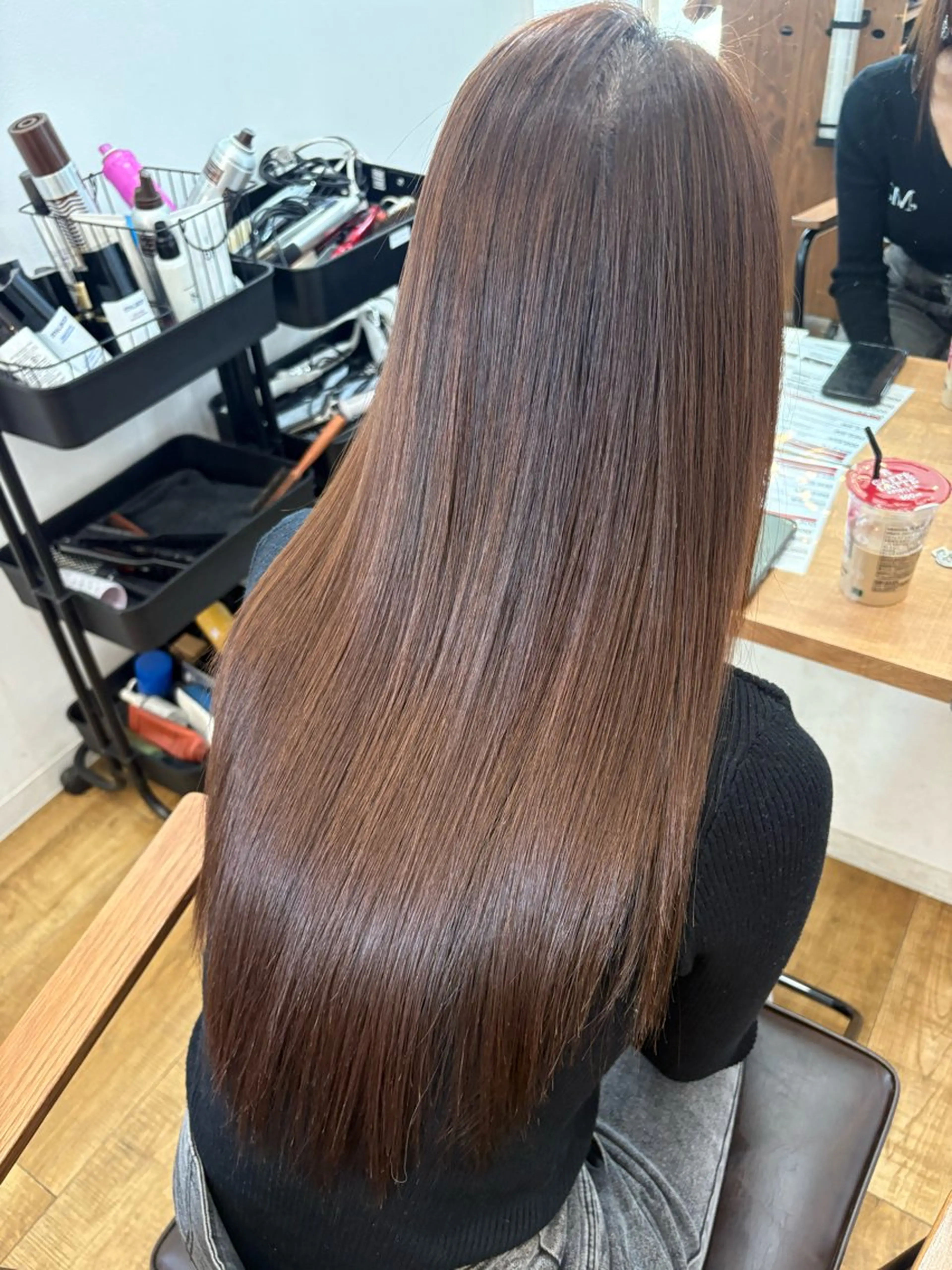 ロング 縮毛矯正 トリートメント 北林 秀悟のヘアスタイル