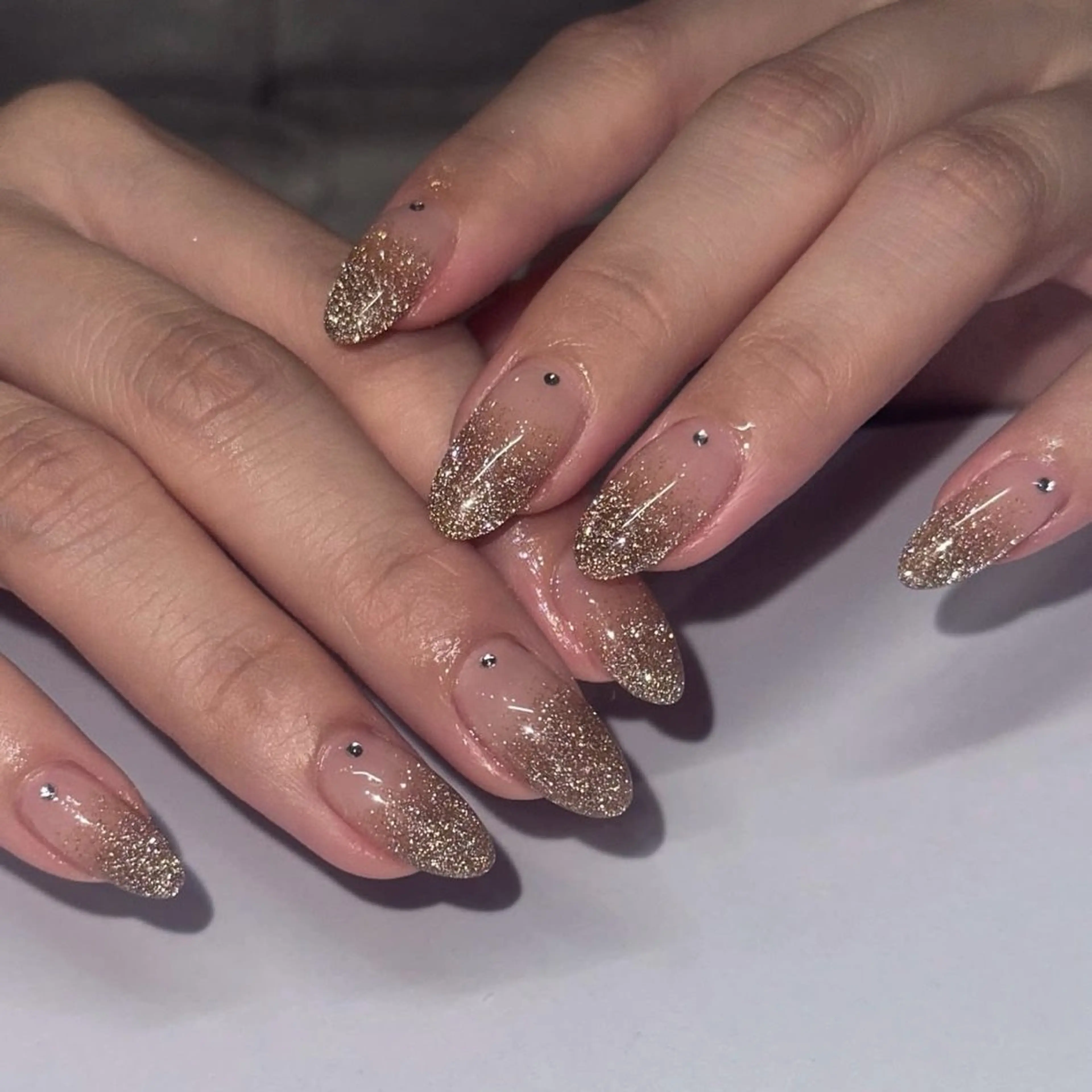 ネイル フラッシュネイル ラメ(グリッター) ハンドネイル Babel yuzukiのネイルデザイン