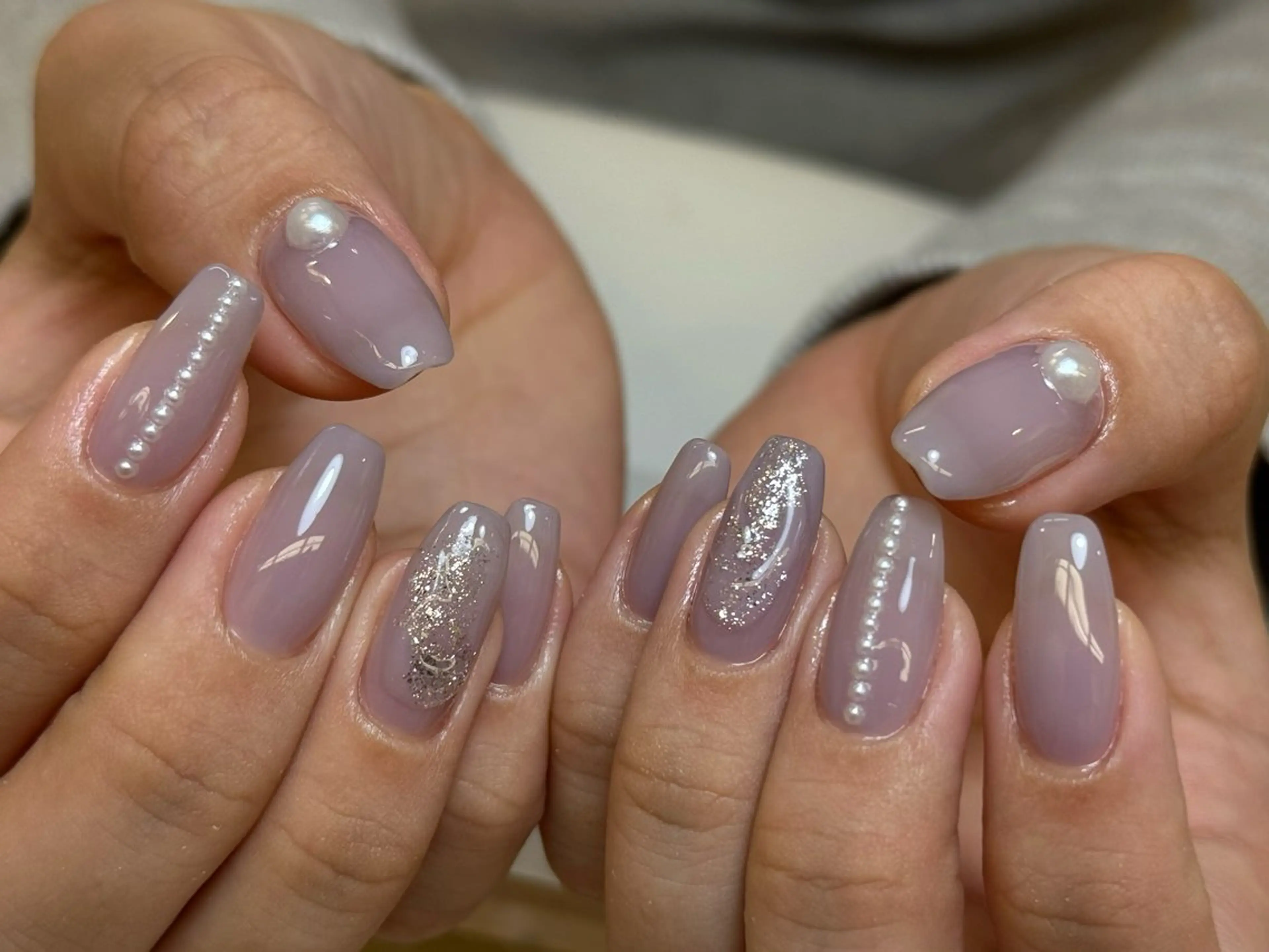 ネイル チークネイル フレンチネイル 韓国ネイル マグネットネイル 持ち込み ハンドネイル Hi nail🎀 池袋kozueのネイルデザイン