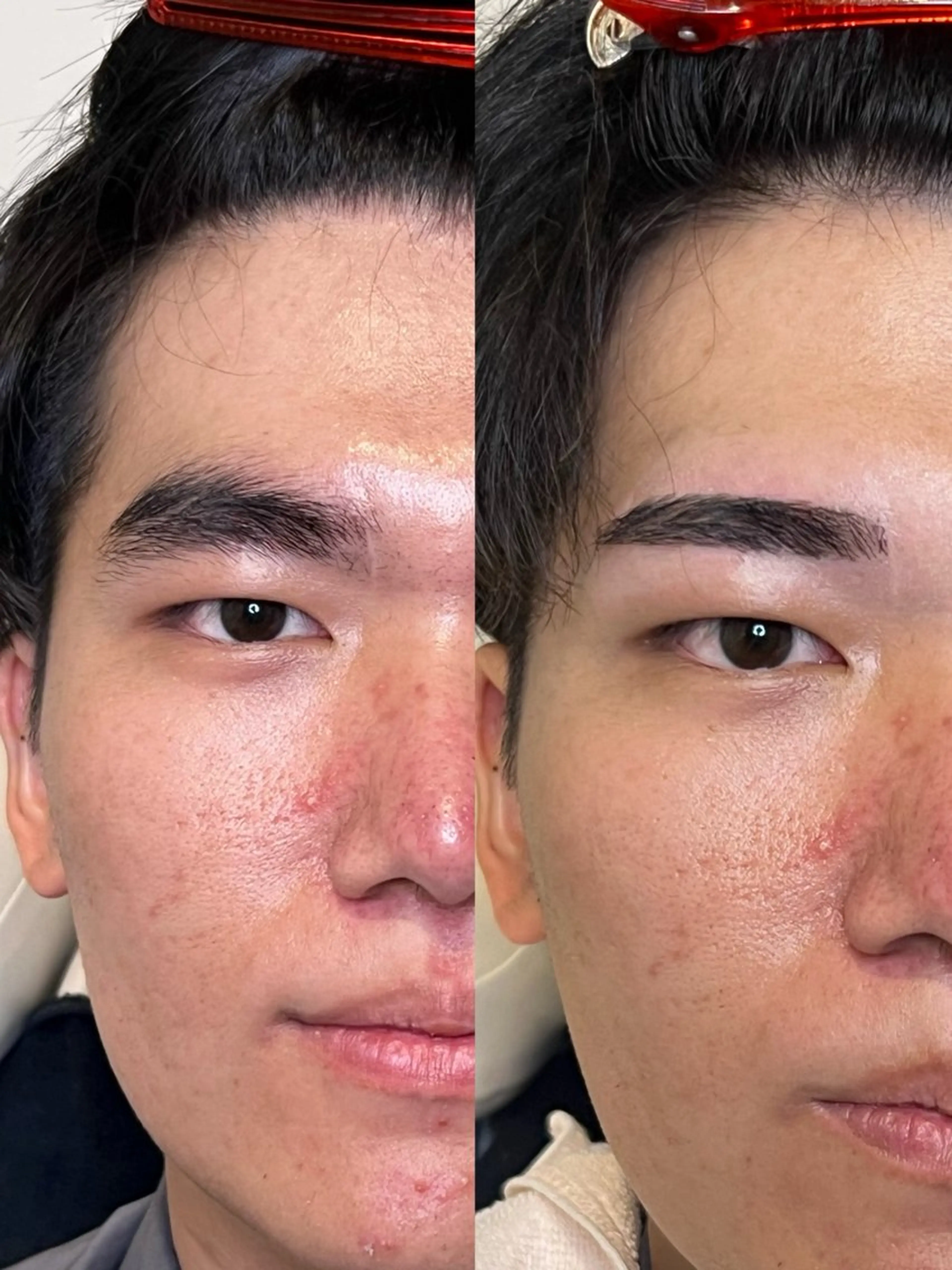 メンズ アイブロウ ワックス脱毛 眉カット 光岡 楓稀の眉毛・アイブロウイメージ