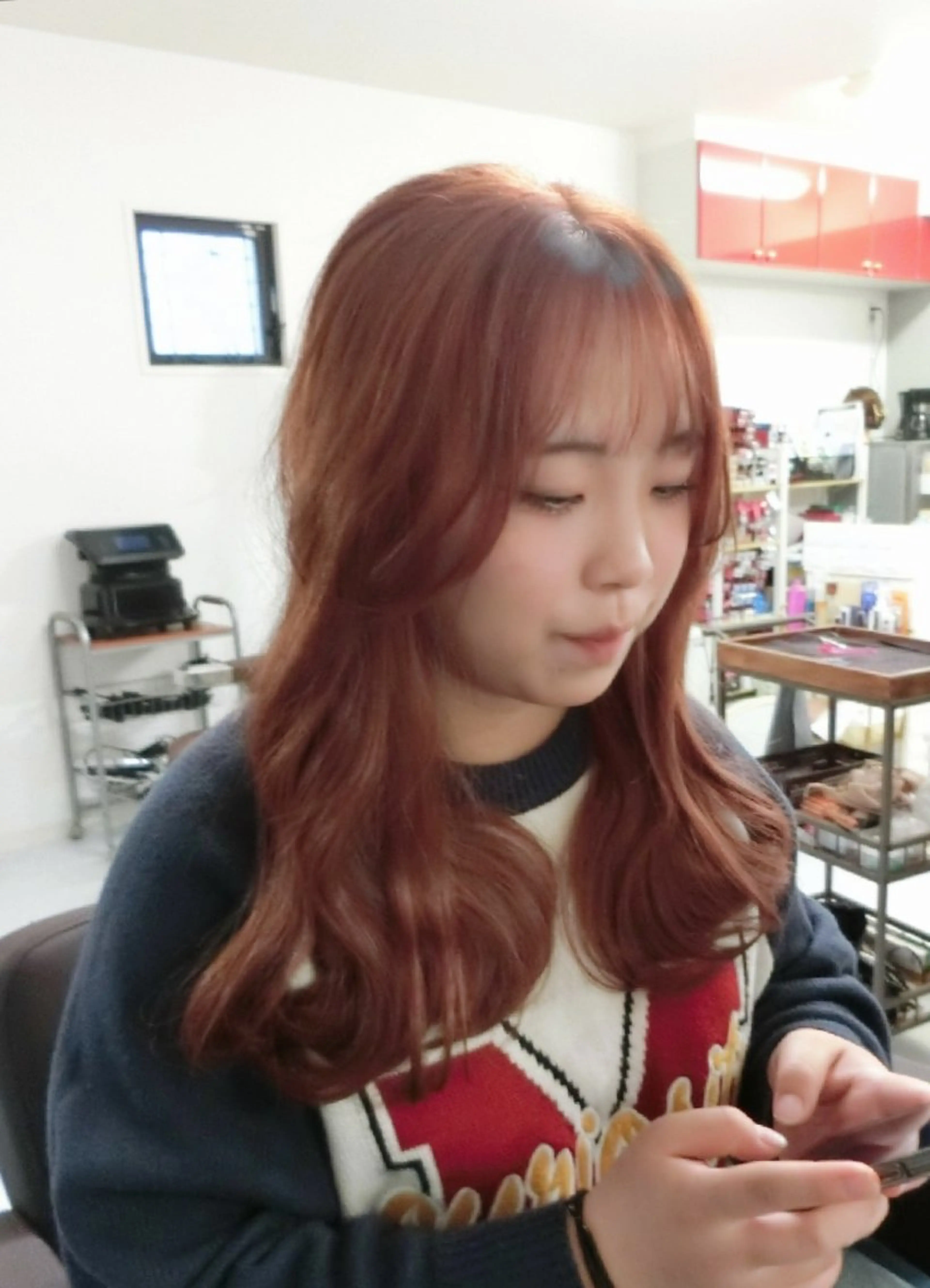 カラー ロング ma cherie 　naoのヘアスタイル