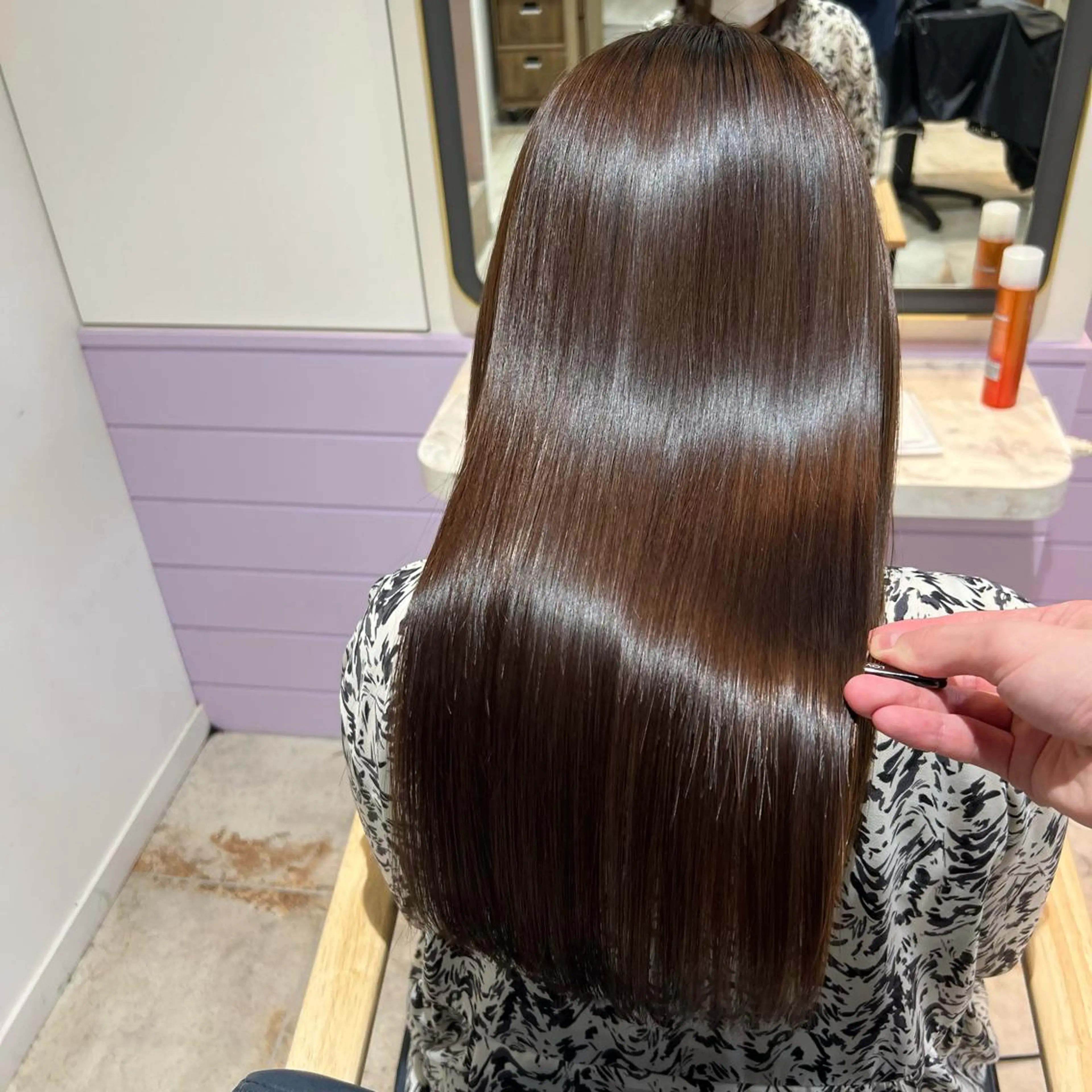 ロング 🍀失敗しない 縮毛矯正熊谷竜馬🍀のヘアスタイル