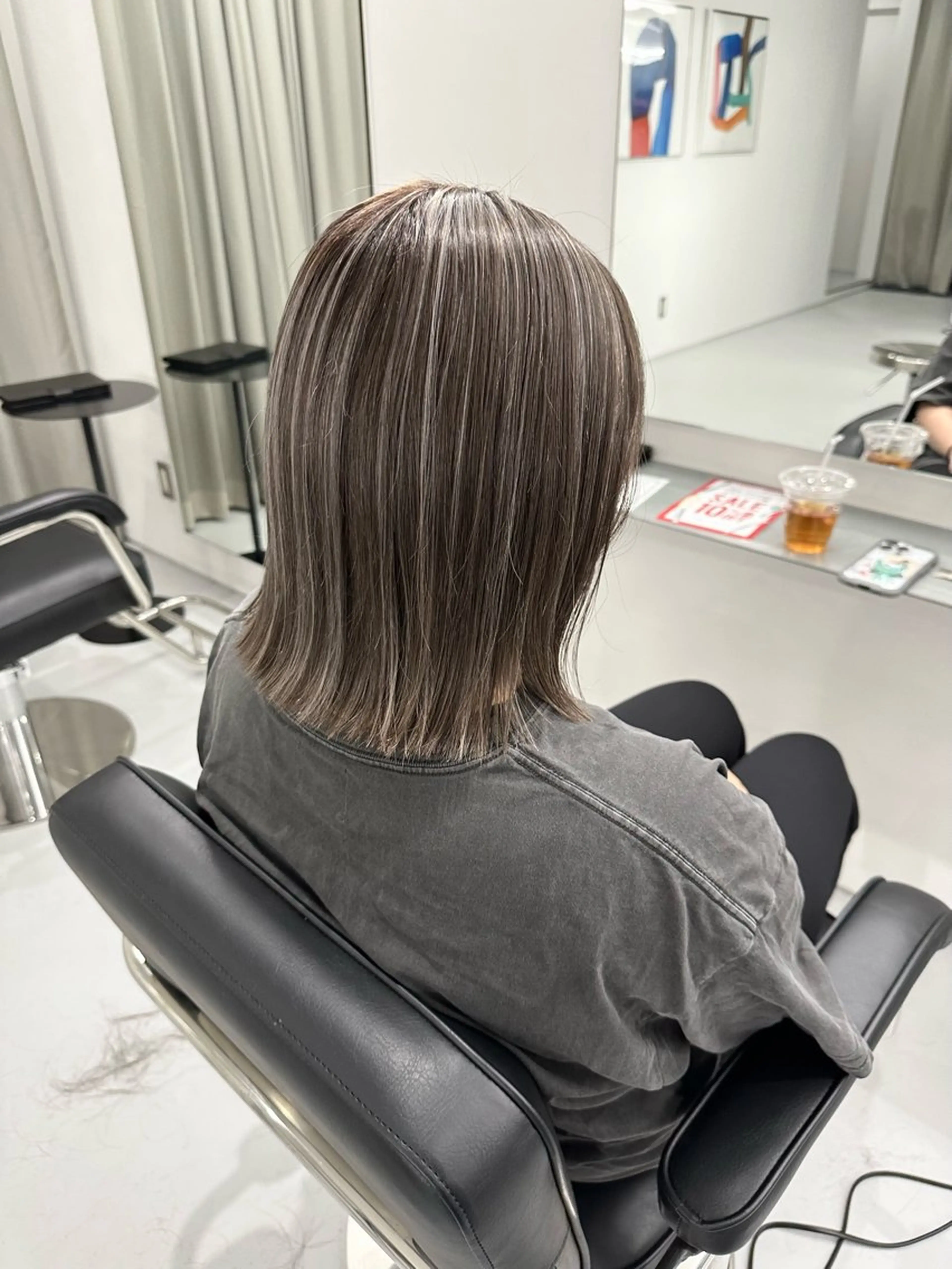 ミディアム カラー カット ヘアカラー トリートメント ダブルカラー/レイヤ ー新潟駅/谷口大海のヘアスタイル