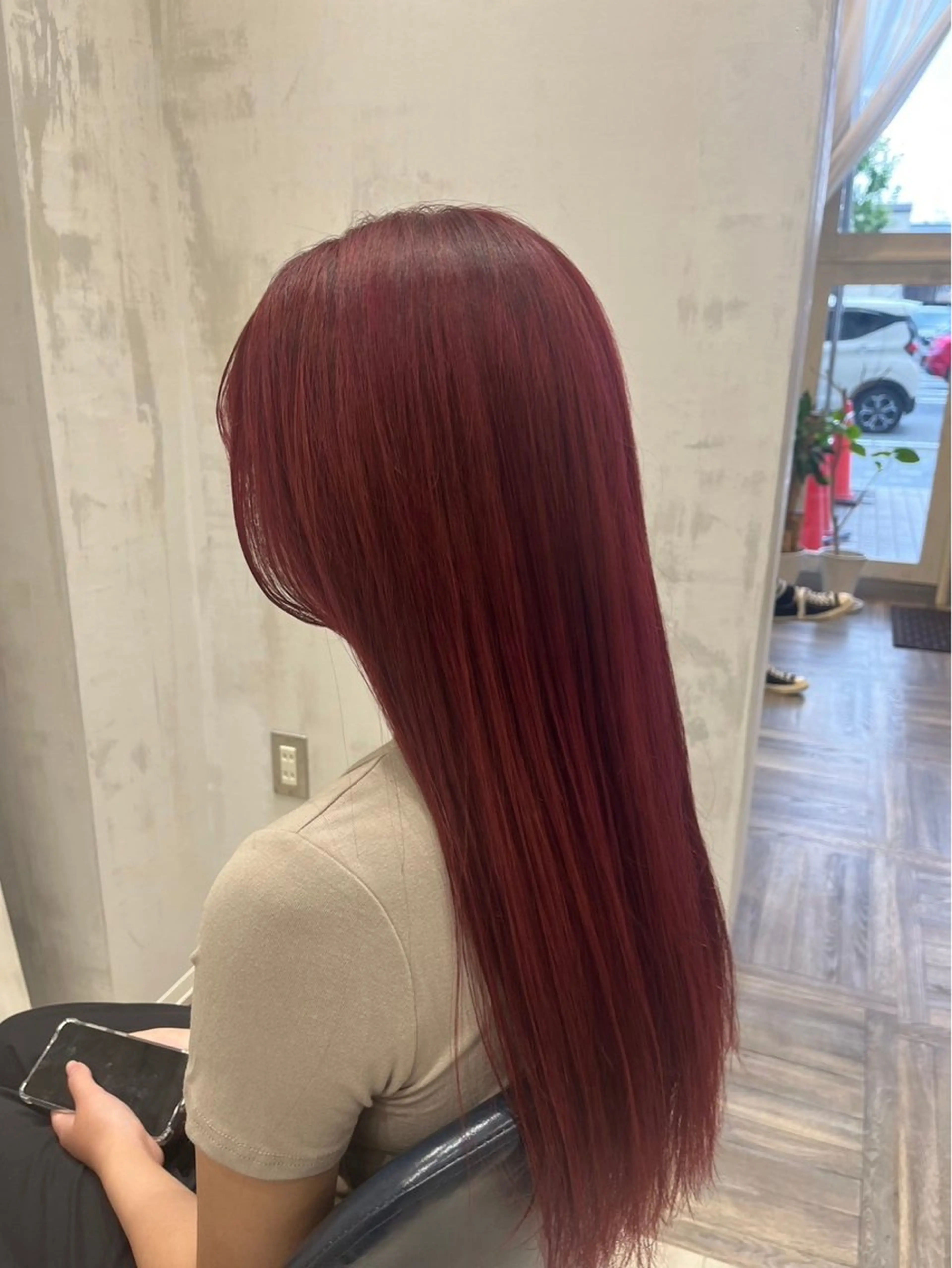 ロング 森本 朝香のヘアスタイル