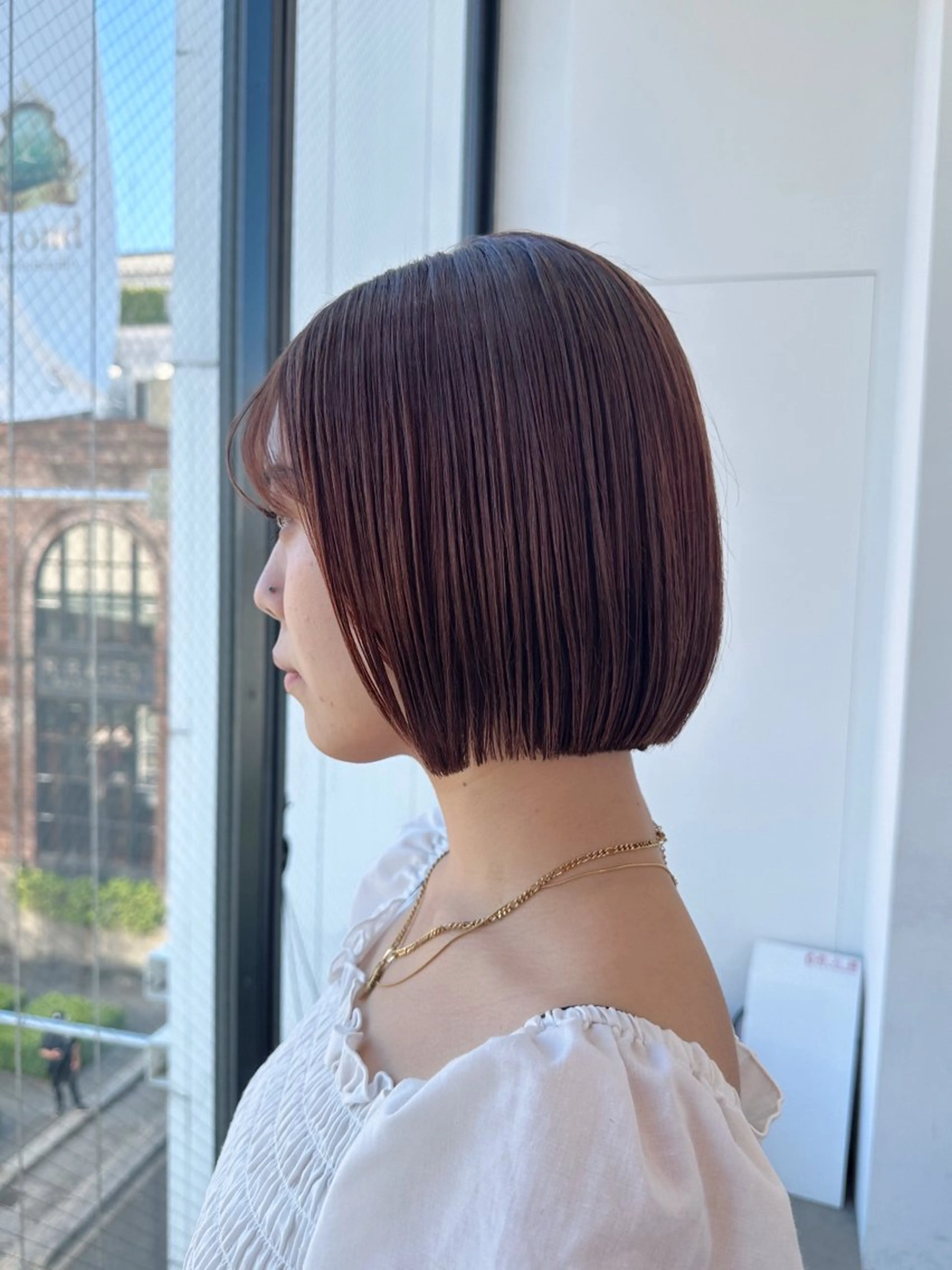 🩵【ご新規様】ボブ/ショートカット＋ダメージレス💫高発色業界大人気✨イノアカラー＋トリートメント(超音波アイロン付きの写真