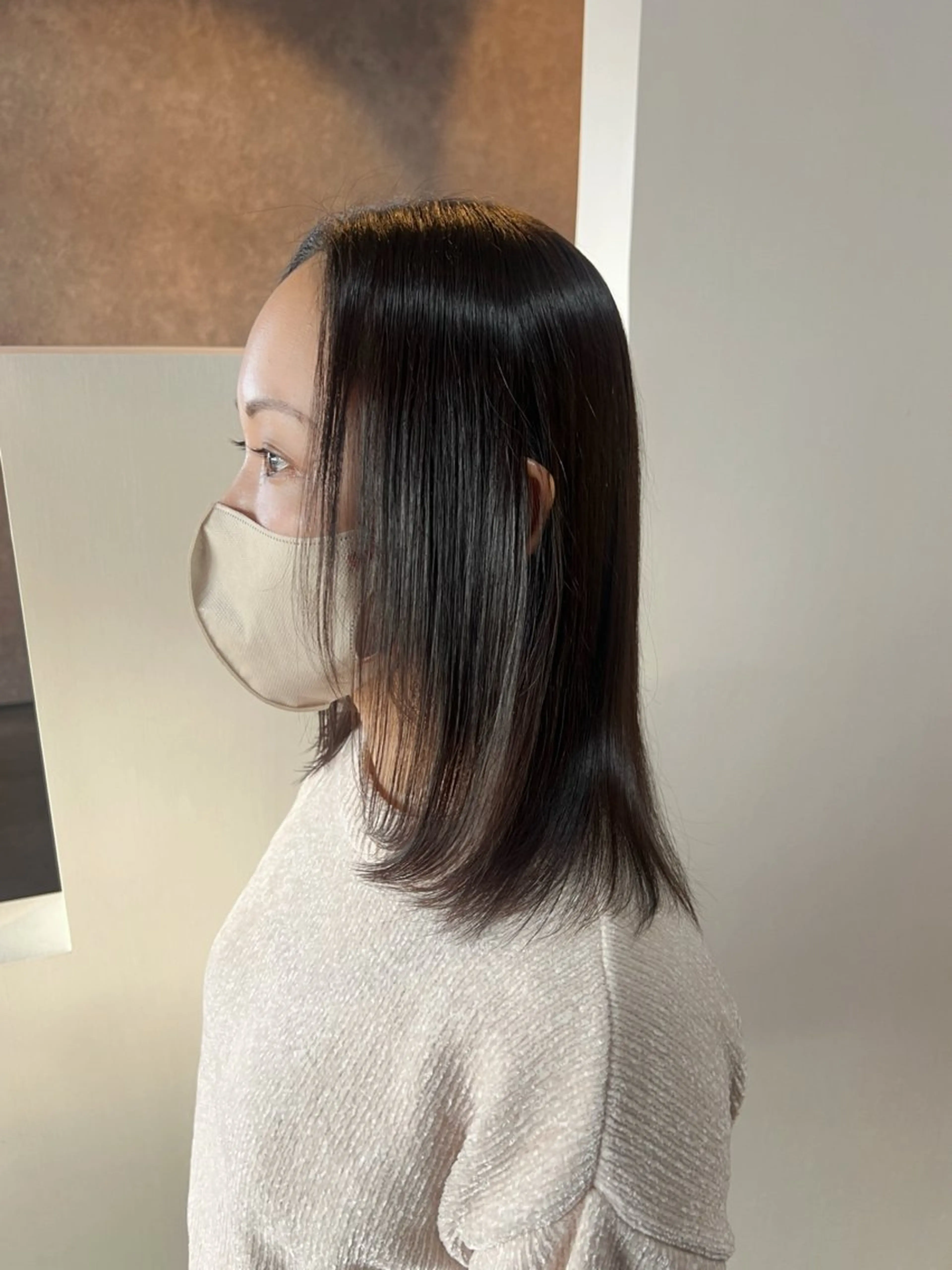 縮毛矯正+ケアトリートメントの写真