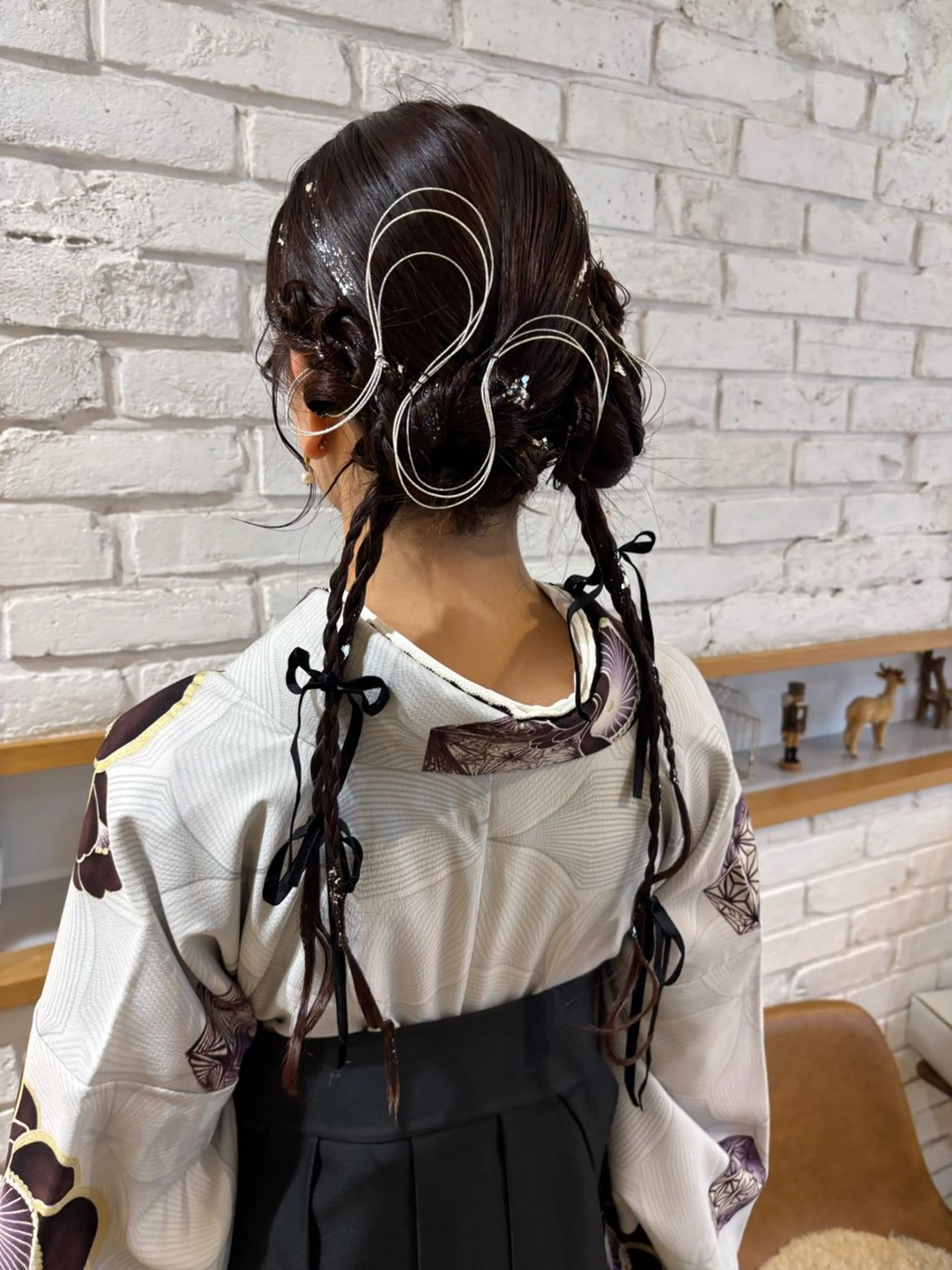 セミロング ヘアアレンジ ヘアセット しみず さくら🌸のヘアスタイル