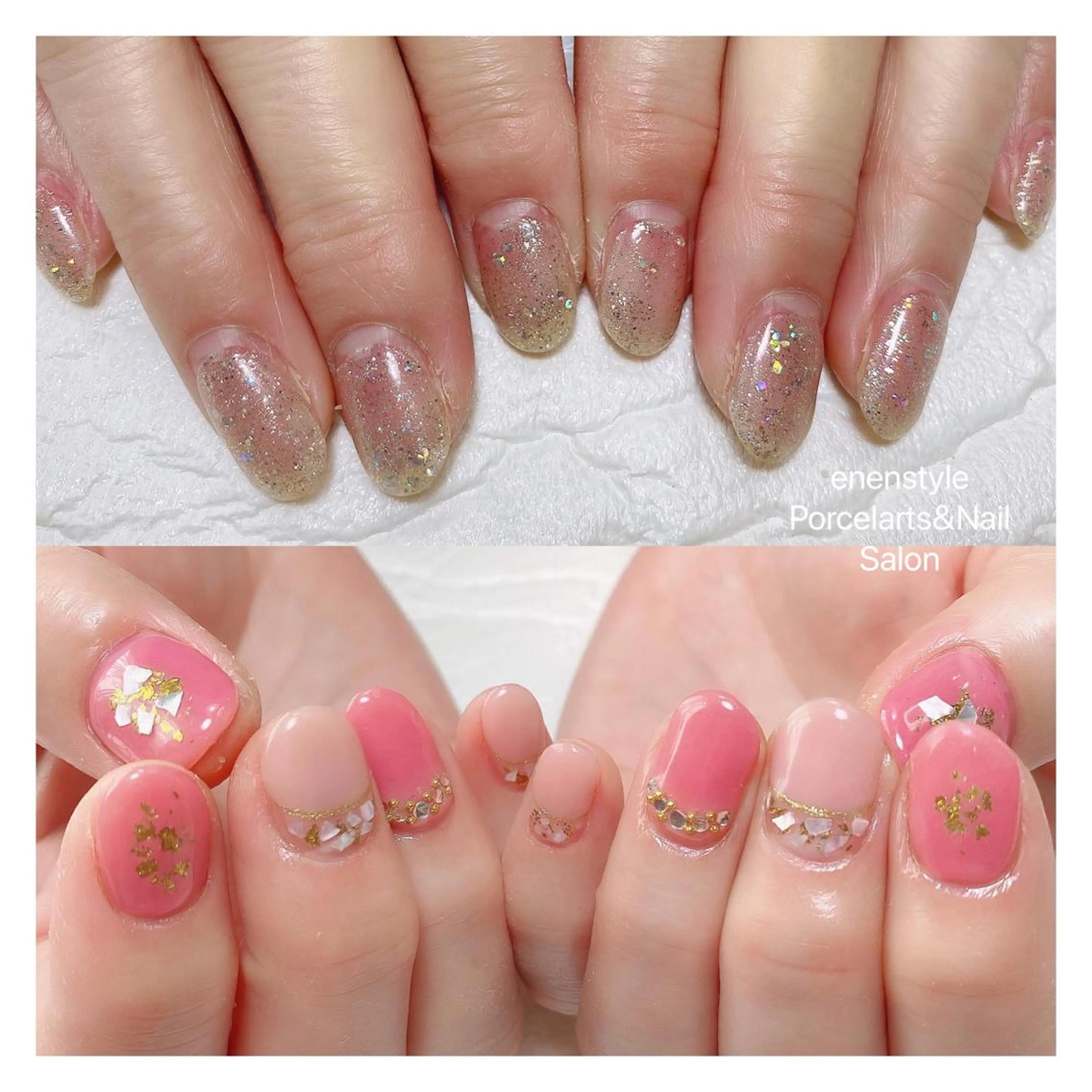 ショート ネイル ハンドネイル 👑enen style👑のネイルデザイン