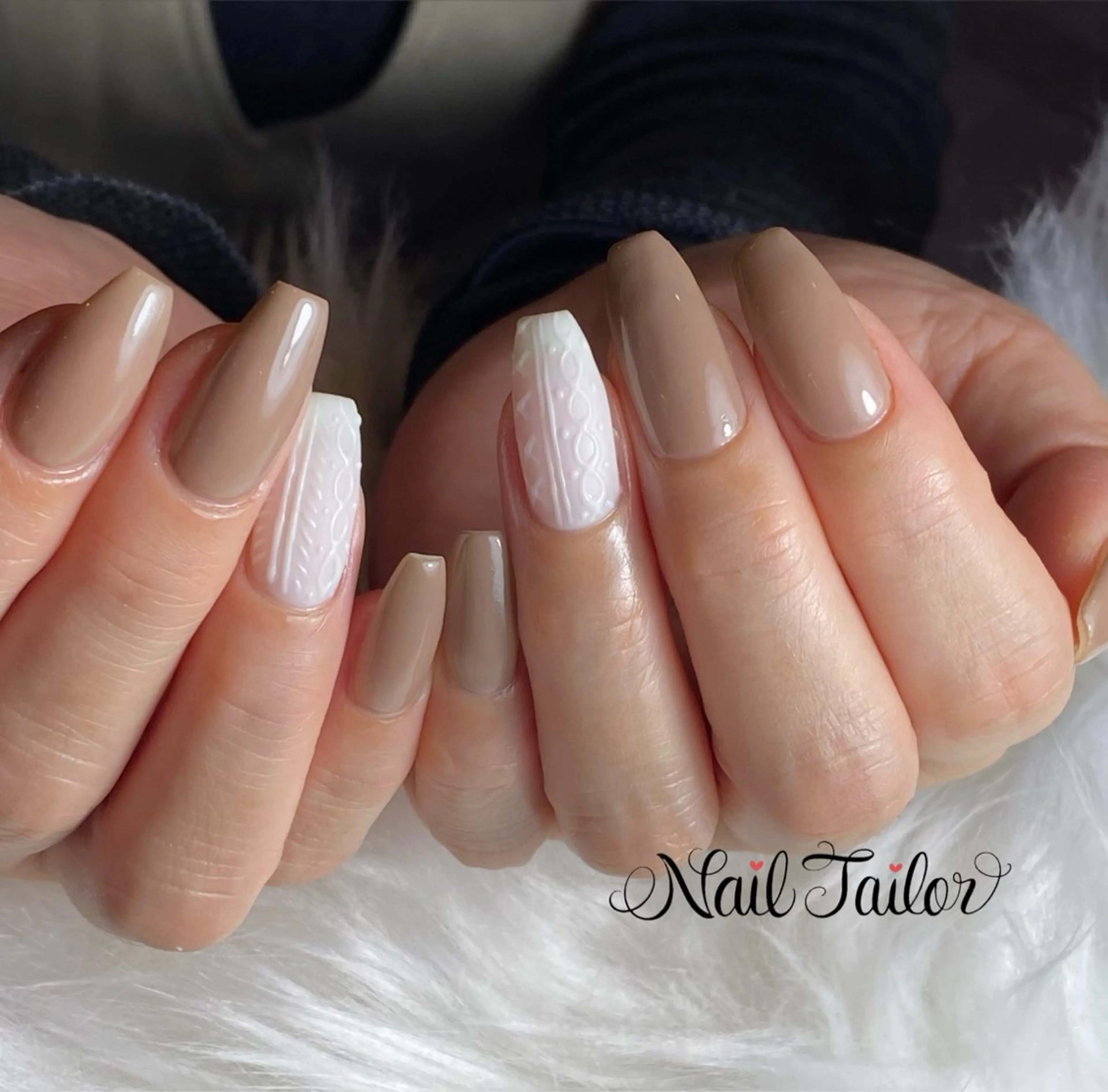 ネイル ジェルネイル キラキラネイル 冬ネイル ハンドネイル NailTailor ネイルテイラーのネイルデザイン