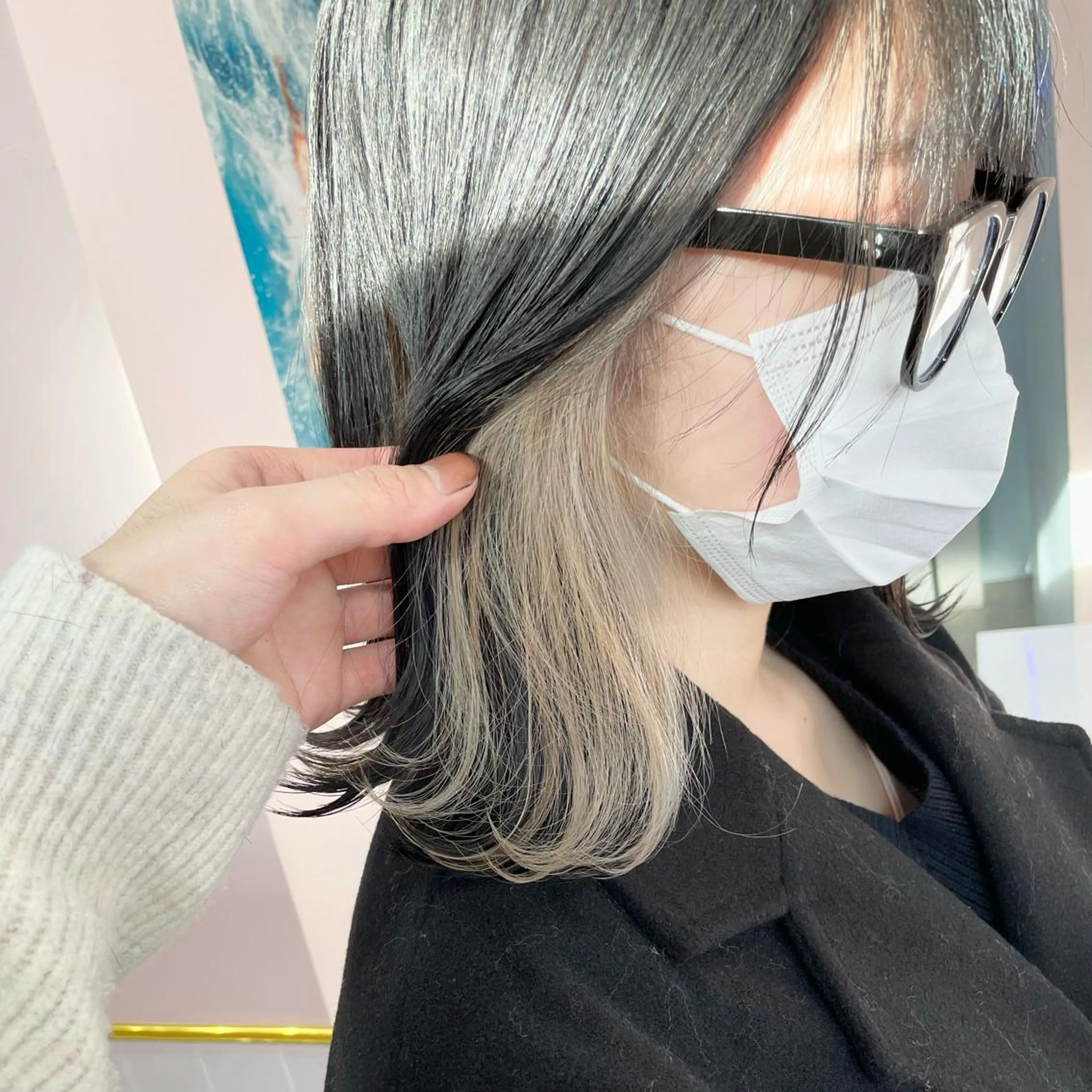 ミディアム カラー ヘアカラー トリートメント ヘアセット 🫧tatsuki 🫧“lot 横浜“のヘアスタイル