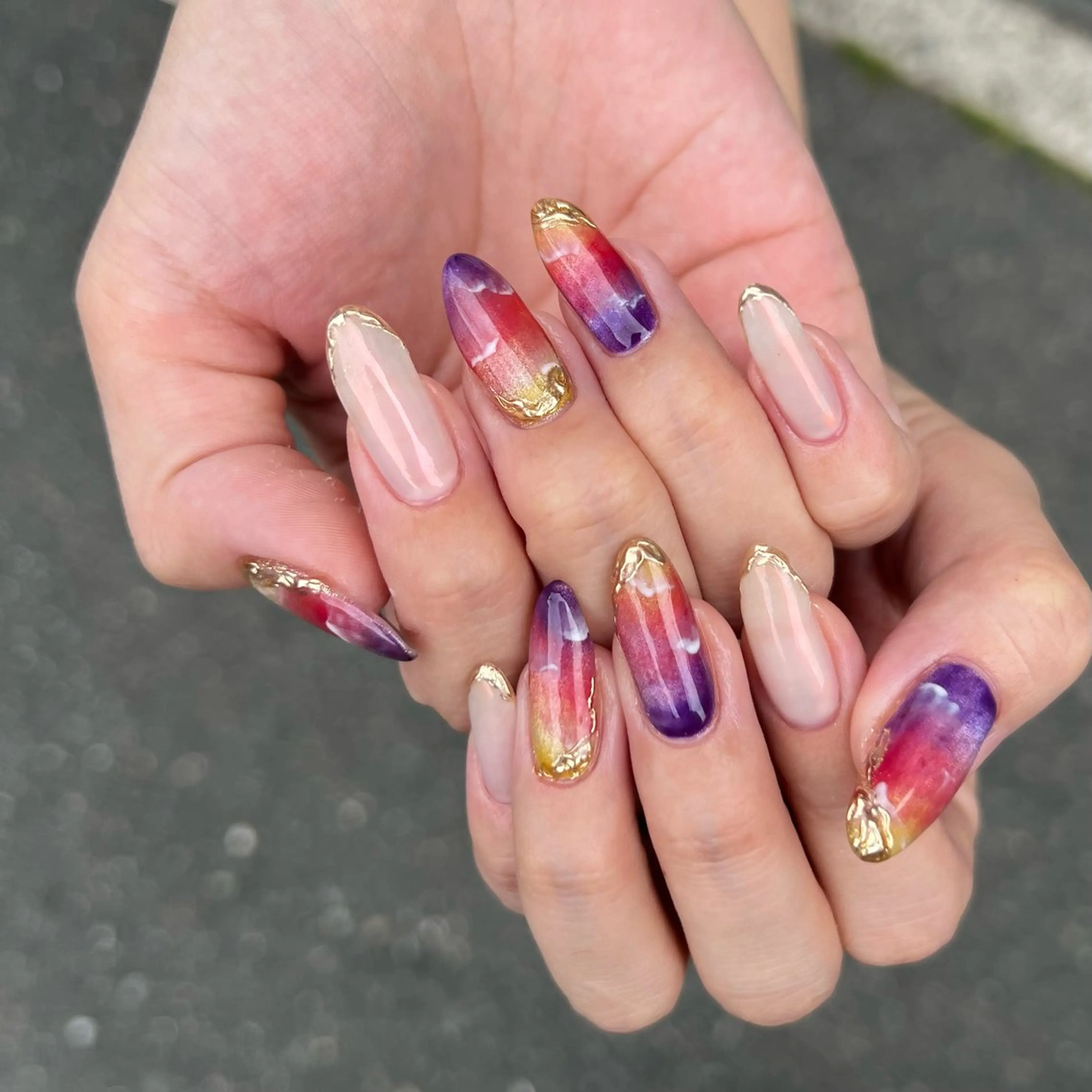 ネイル グラデーション Lumiere _rikaのネイルデザイン