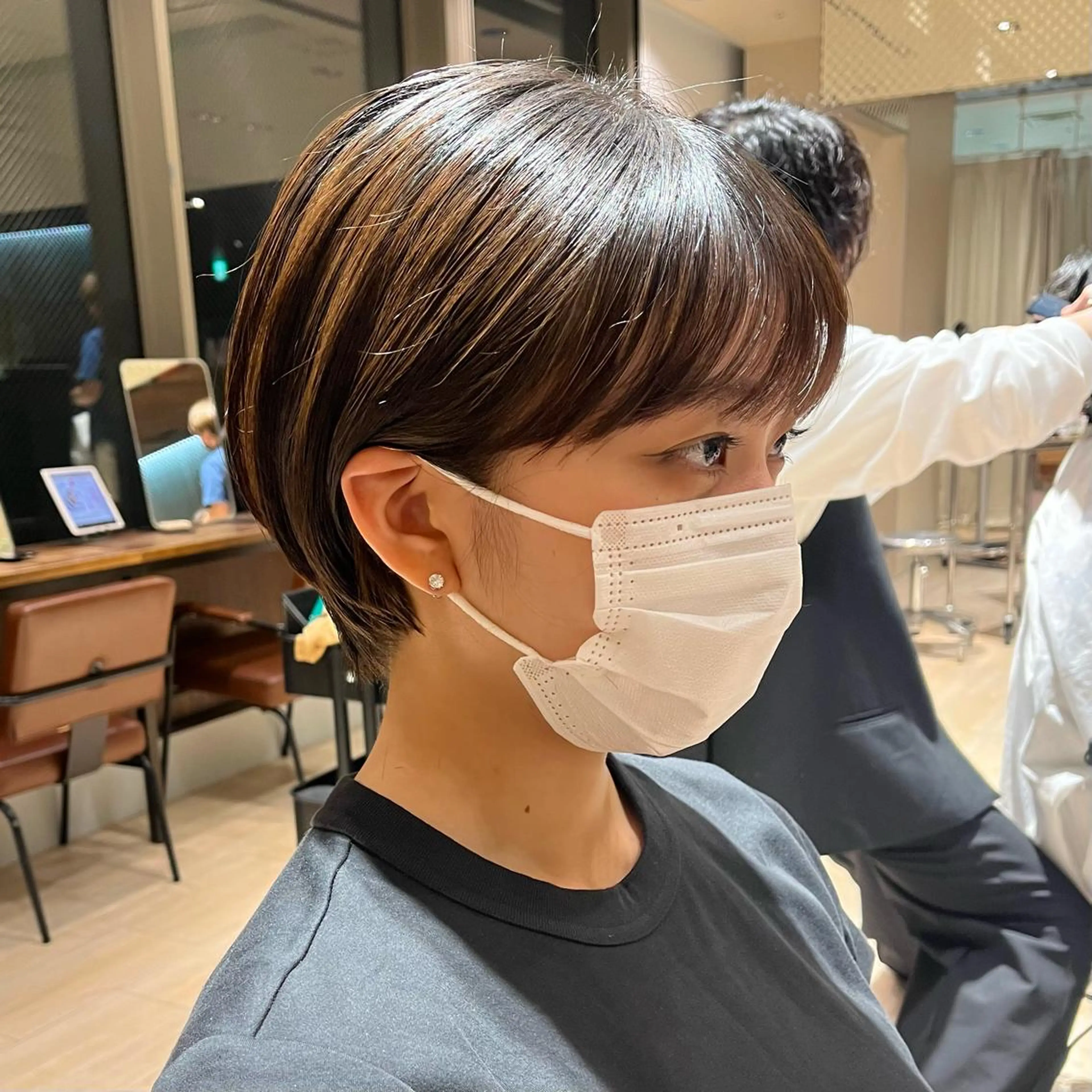 ショート 丸みショート ショートヘア 早朝セット☀️ レイヤー/Momoのヘアスタイル