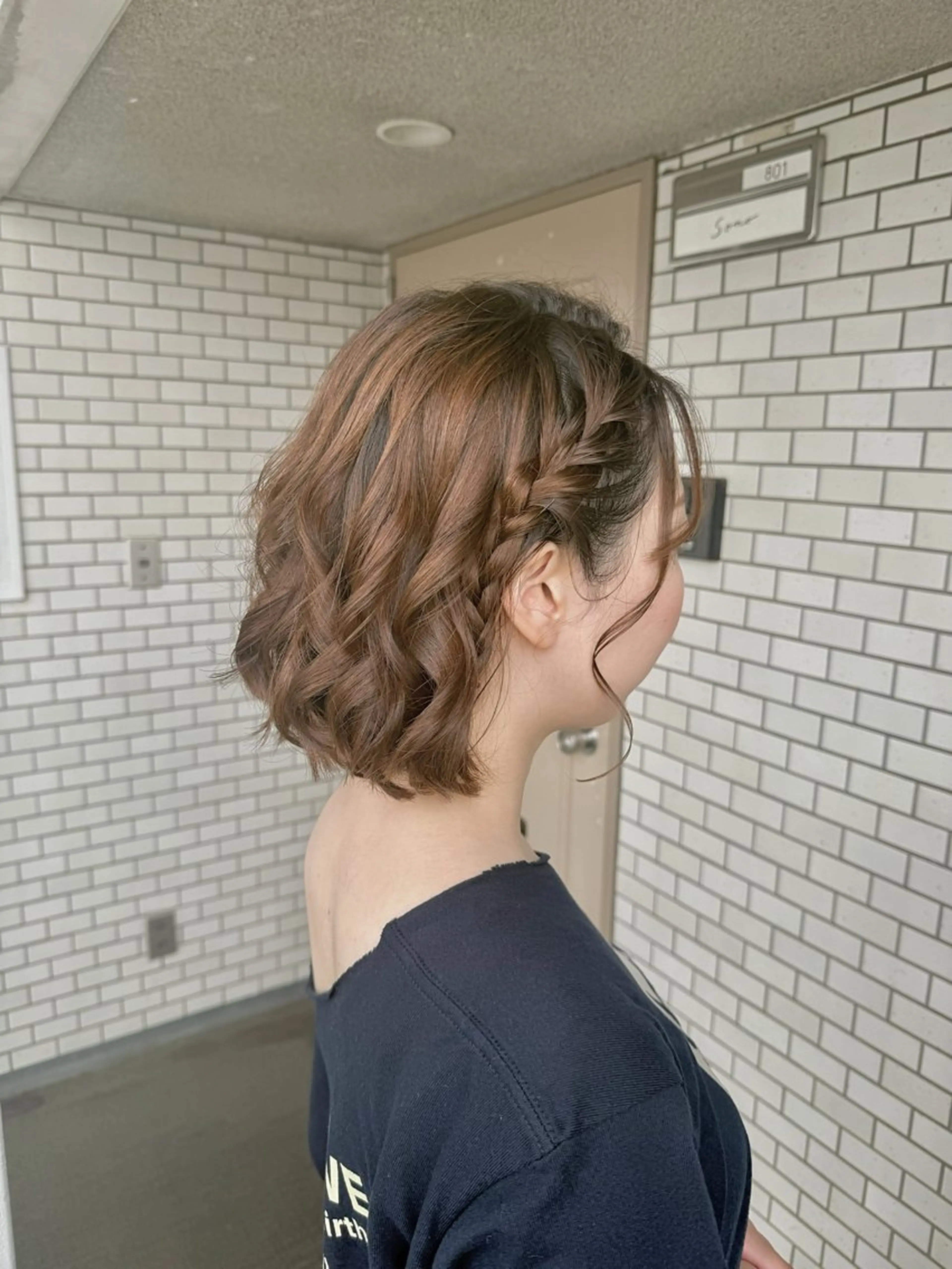 ショート ヘアアレンジ ヘアセット 🎀韓国ヘアメイク /参列ヘア/neneのその他イメージ