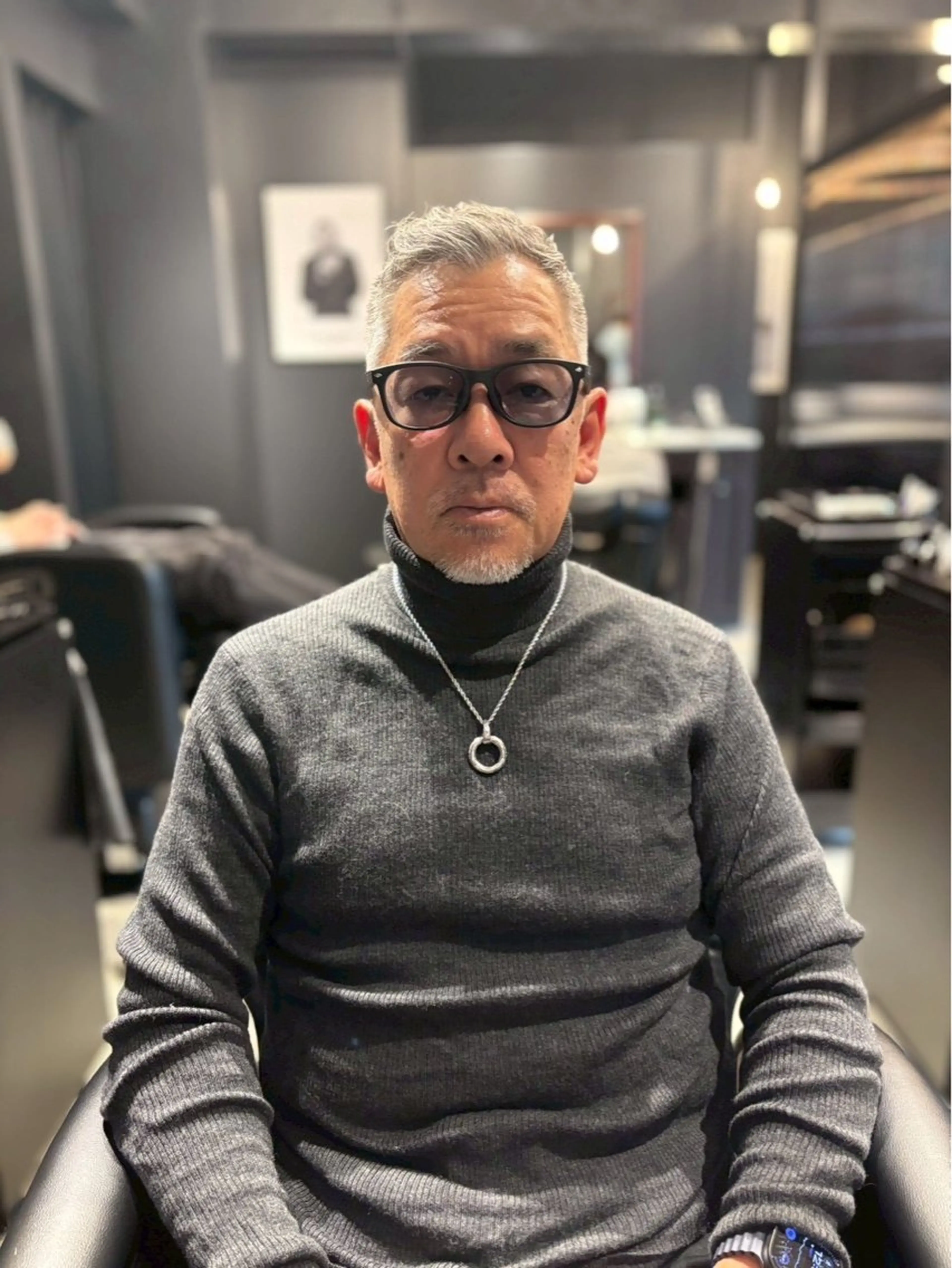 ショート メンズ 岡 魁のヘアスタイル