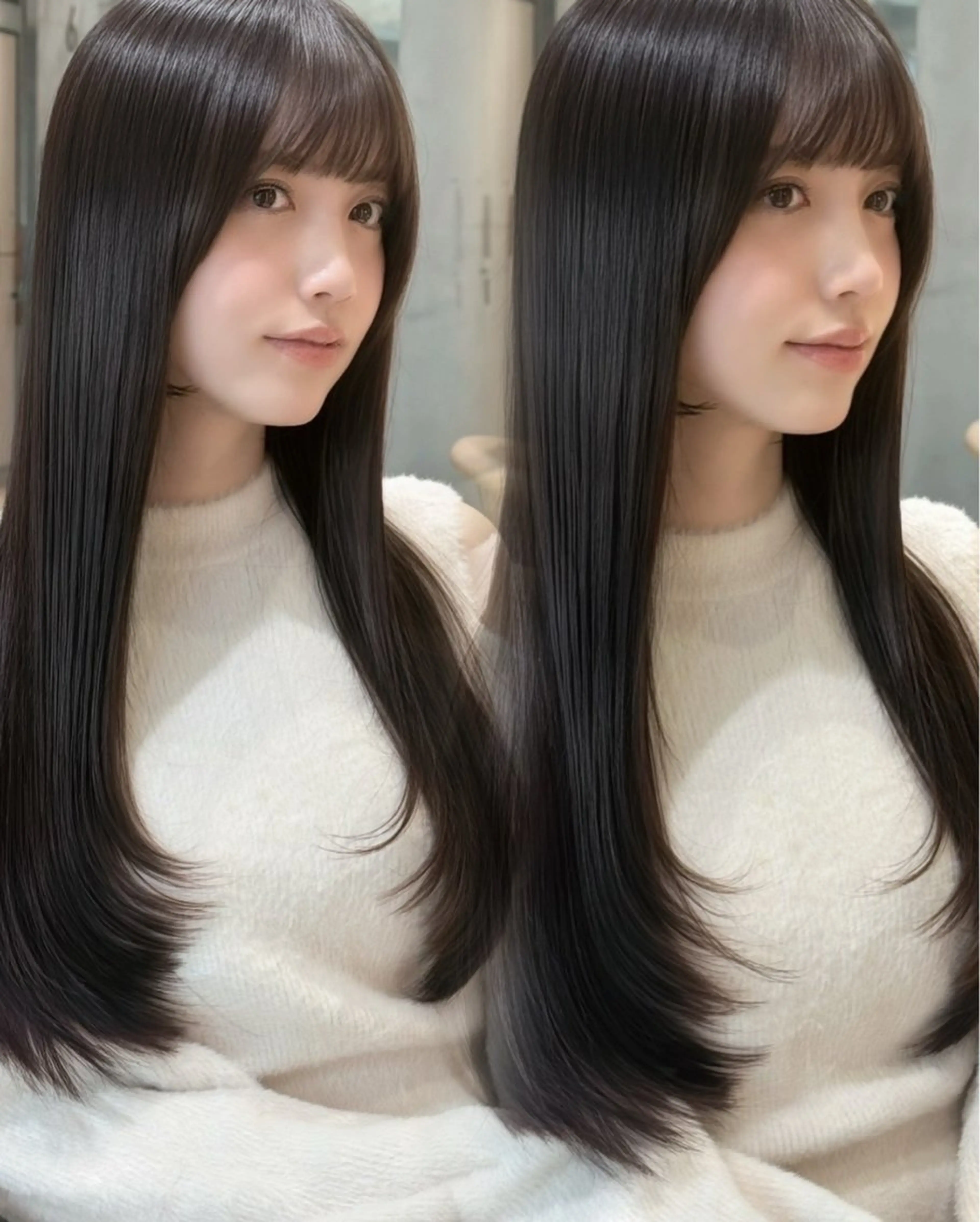 ロング カラー 渡部 倖賀のヘアスタイル