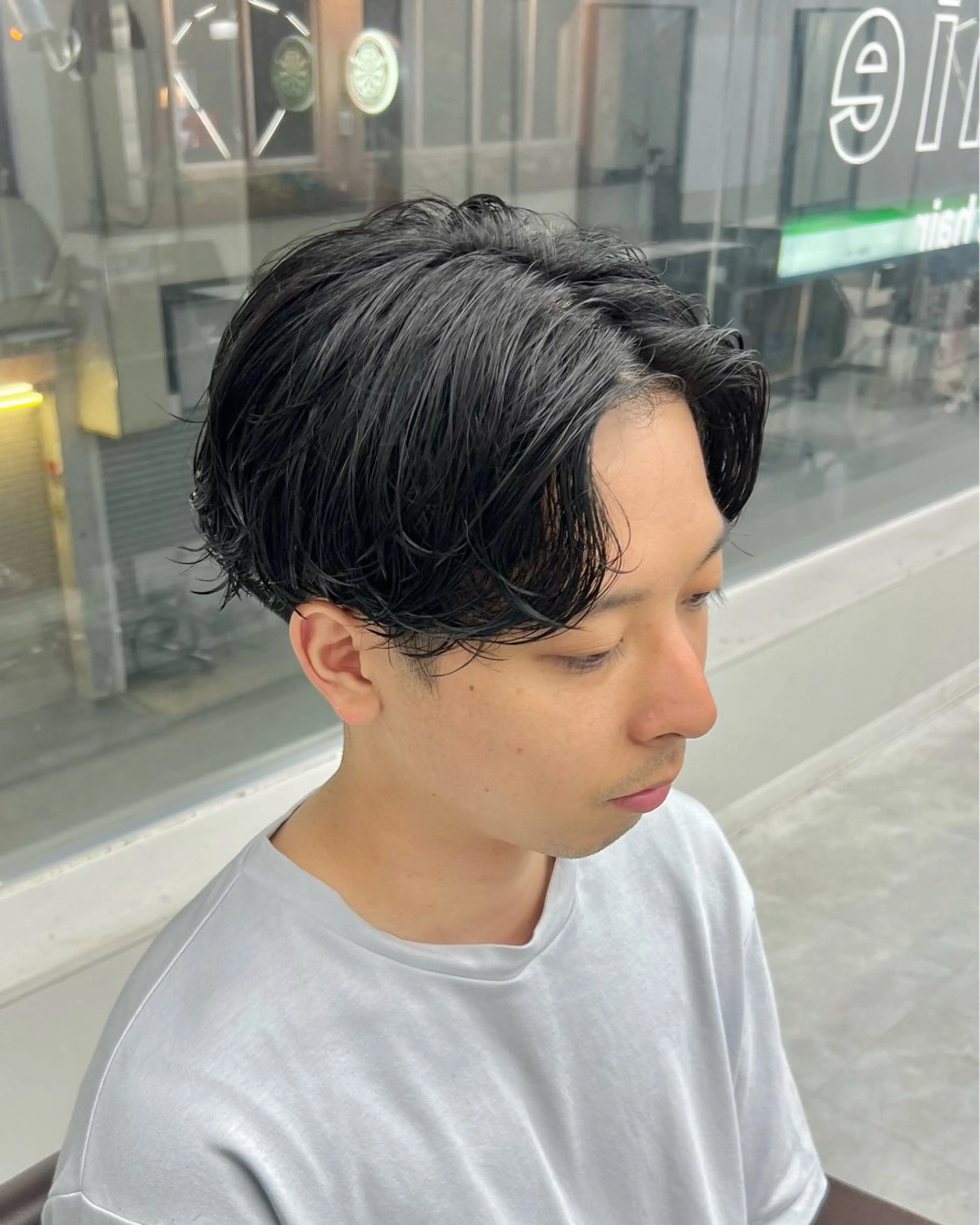 パーマ メンズ カット トリートメント ヘアセット シャドウパーマ/ メンズ/KENTAのヘアスタイル