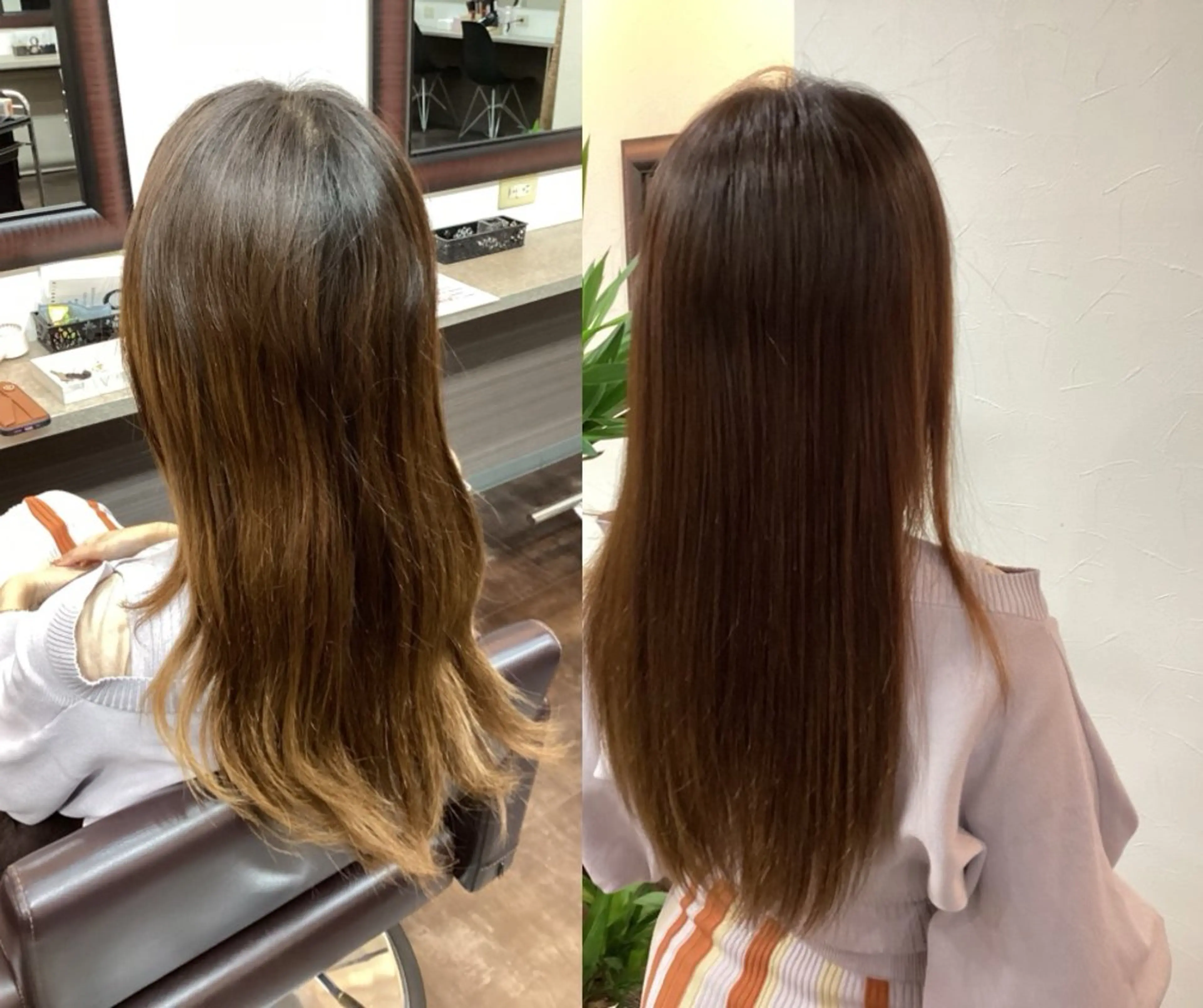 セミロング ヘアカラー トリートメント カラリス 黒川店のヘアスタイル