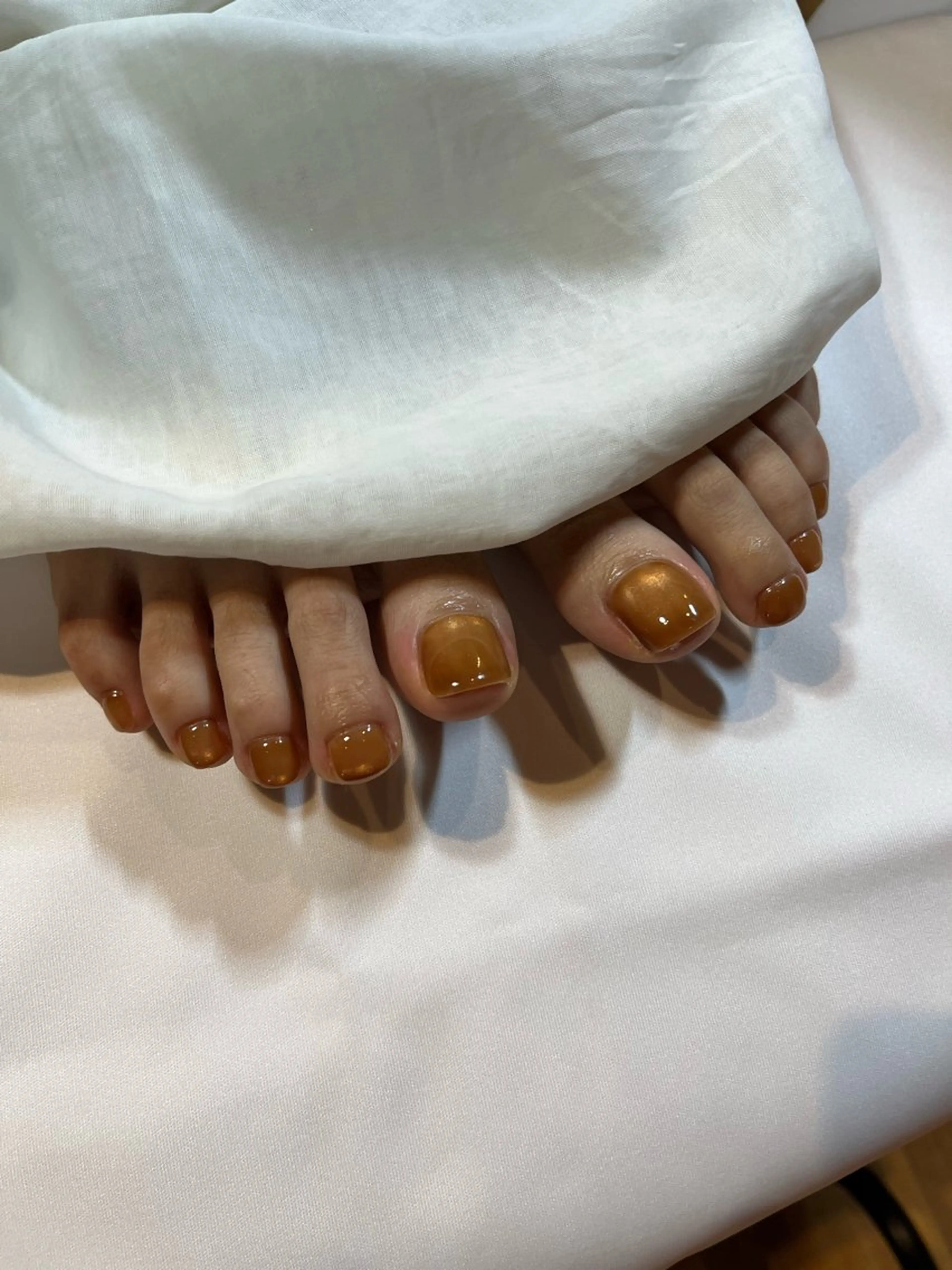 ネイル フットネイル マグネットネイル マグネットワンカラー ワンカラーネイル Cachette miyukiのネイルデザイン